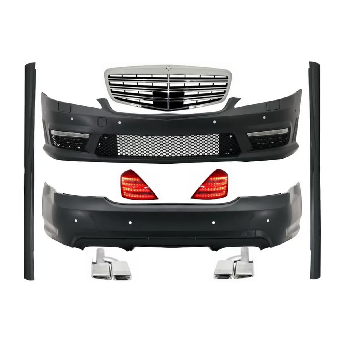 Complete Facelift Body Kit suitable for Mercedes S-Class W221 LWB (2005-2009)