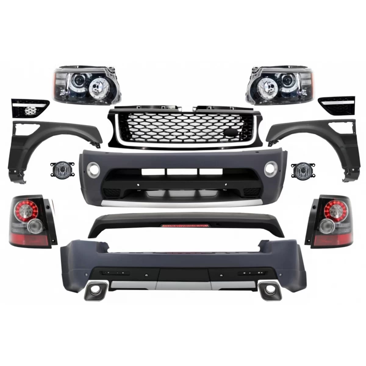 Complete Conversion Retrofit Body Kit suitable for Land Range Rover Sport L320 Facelift (2009-2013) Autobiography Design