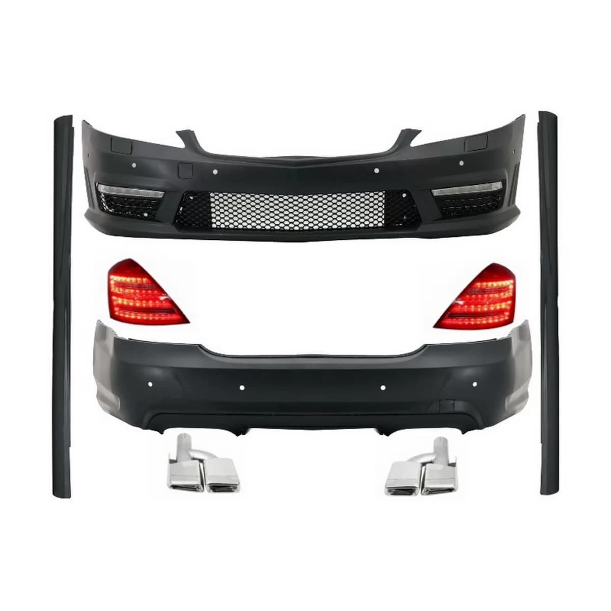 Complete Facelift Body Kit suitable for Mercedes S-Class W221 LWB (2005-2009)