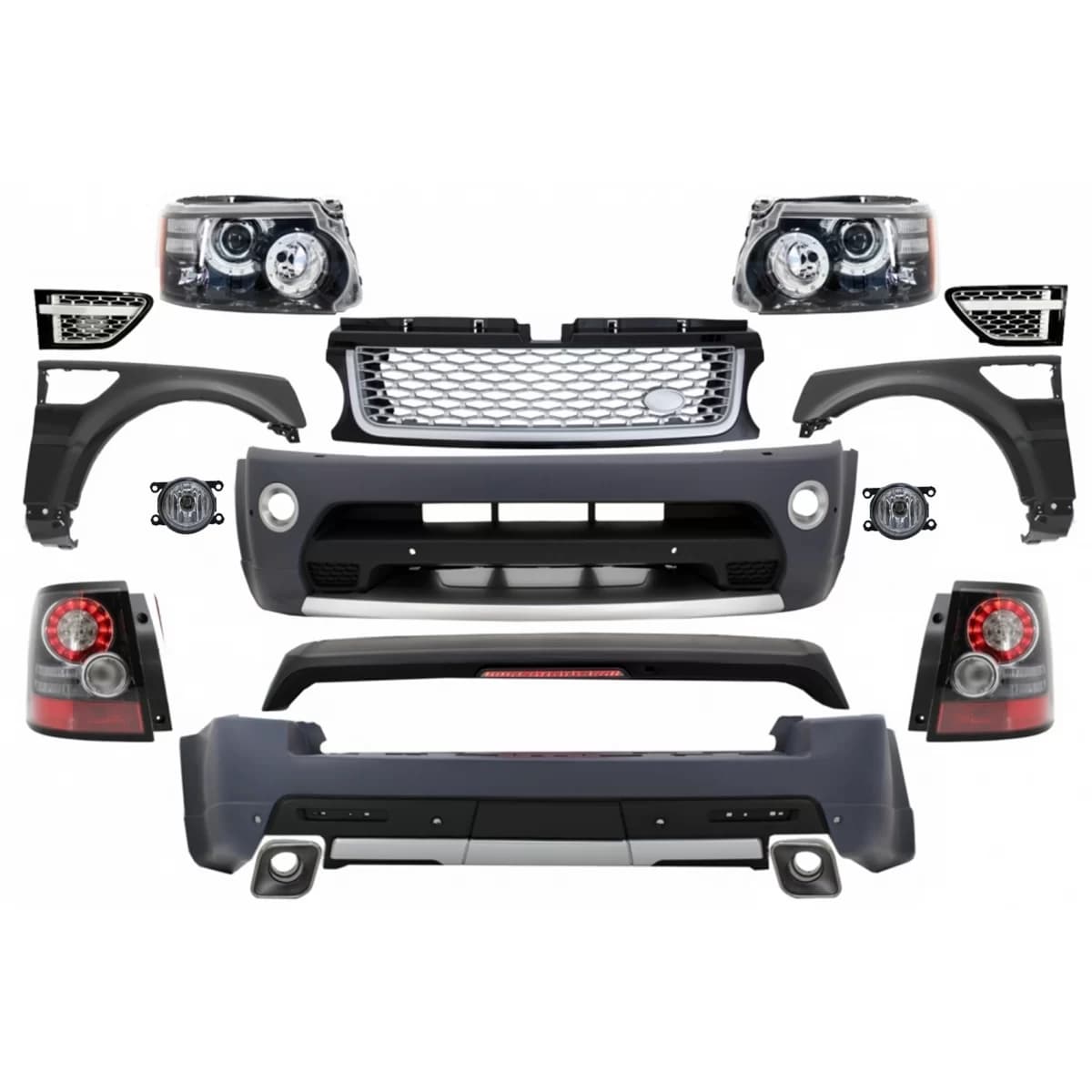 Complete Conversion Retrofit Body Kit suitable for Land Range Rover Sport L320 Facelift (2009-2013) Autobiography Design
