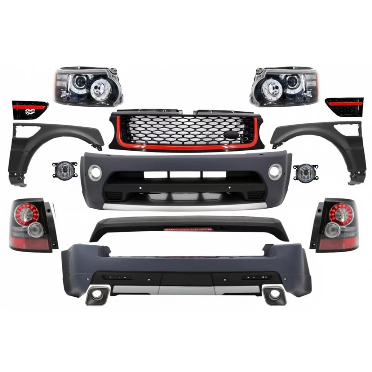 Complete Conversion Retrofit Body Kit suitable for Land Range Rover Sport L320 Facelift (2009-2013) Autobiography Design