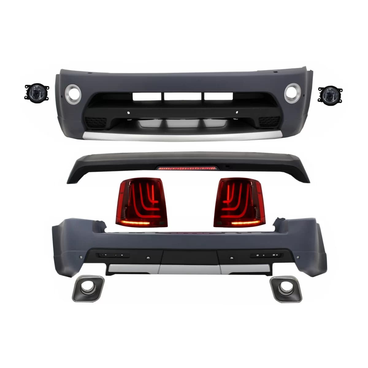 Body Kit suitable for Land Range Rover Sport L320 Facelift (2009-2013) Autobiography Design with Taillights Glohh