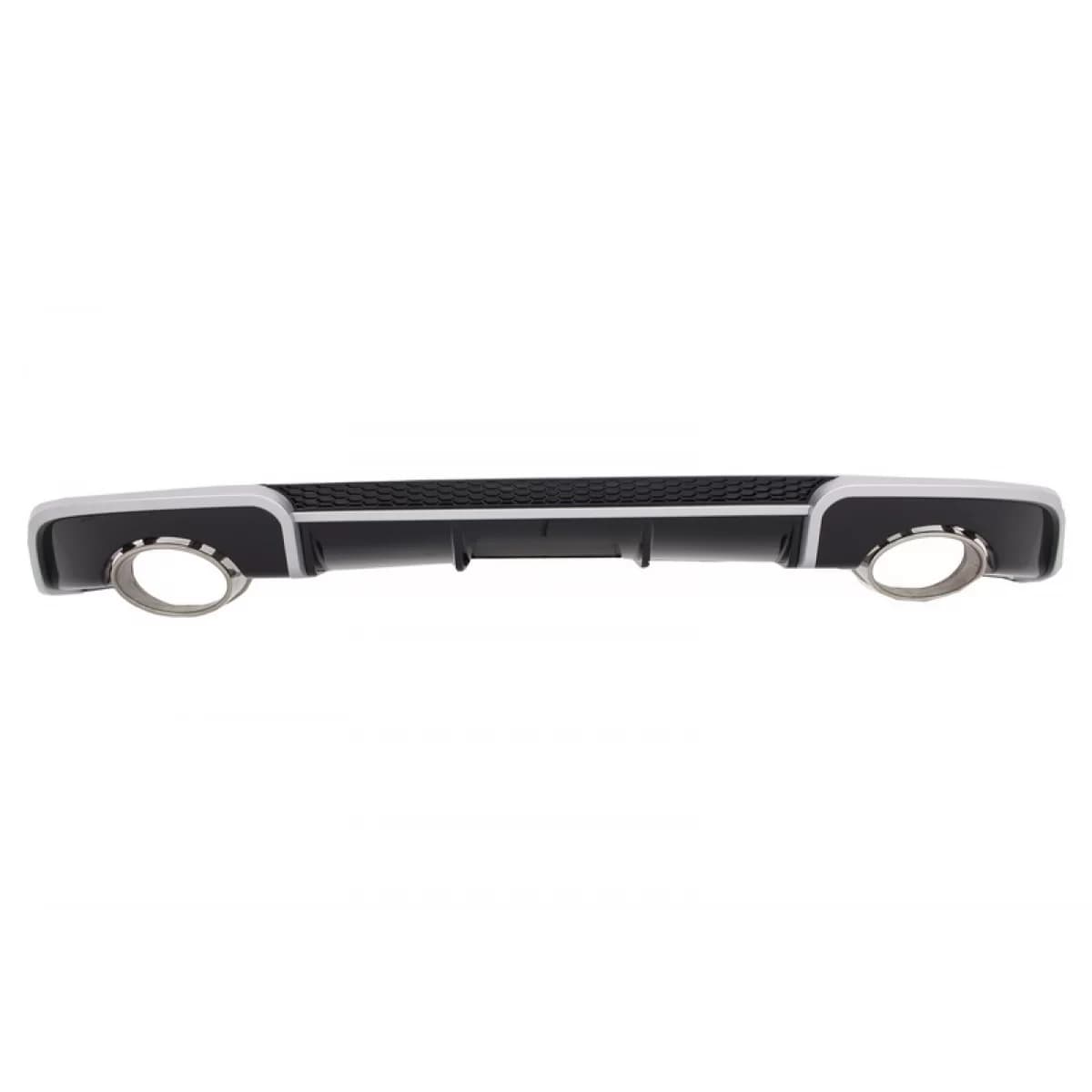 Rear Bumper Valance Diffuser with Exhaust Tips suitable for Audi A3 8V Hatchback Sportback (2012-2015) RS3 Design