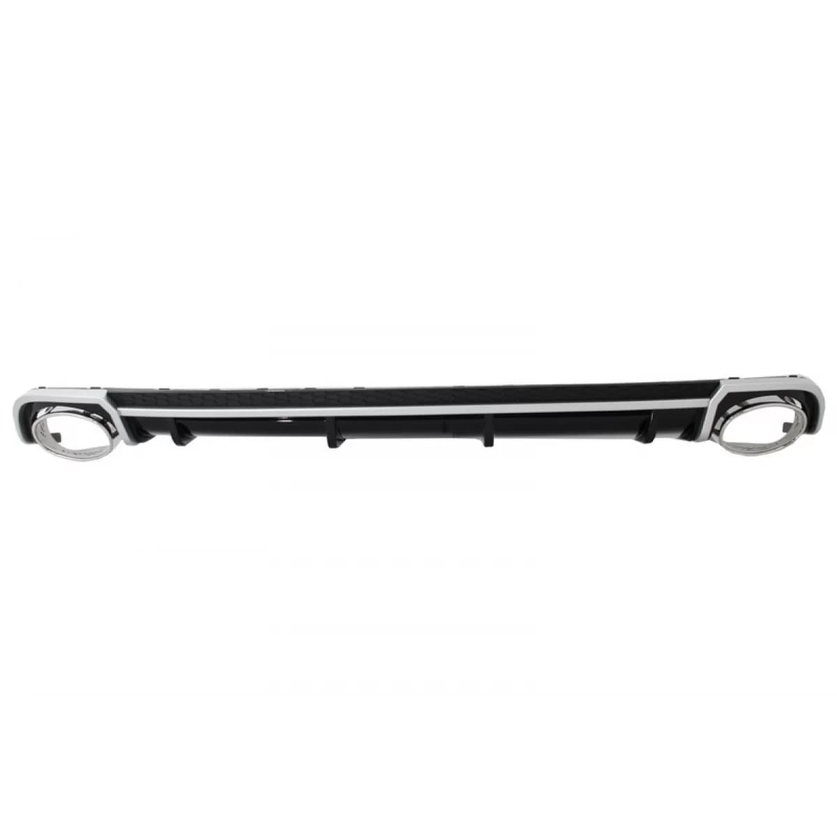 Rear Bumper Valance Diffuser Exhaust Tips suitable for Audi A4 B9 8W (2016-2018) Sedan Avant RS4 Design