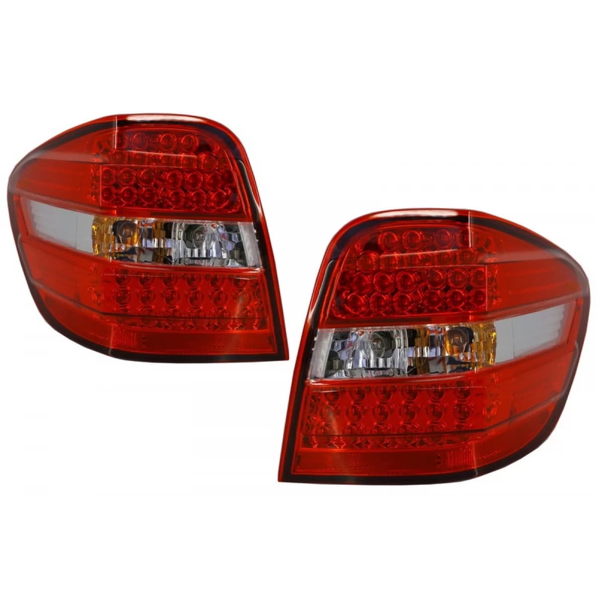 LED Taillights suitable for Mercedes M-Class W164 (2005-2008) Red Clear