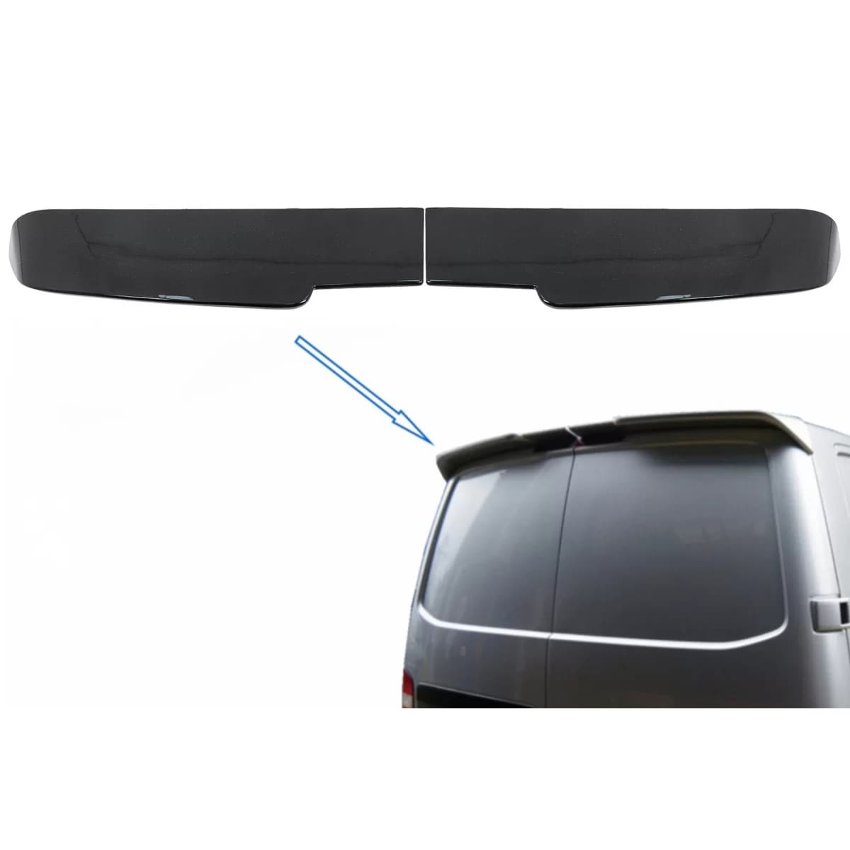 Roof Spoiler suitable for VW Transporter Caravelle T5 T5.1 (2003-2015) Barn Door Sportline Design