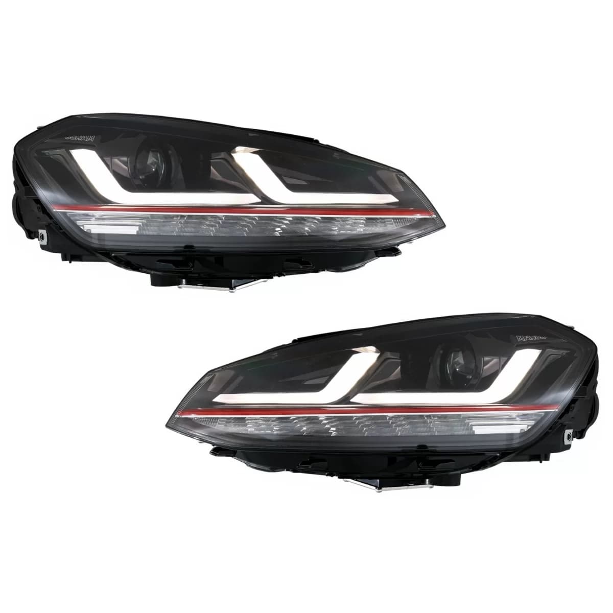 Osram Full LED Headlights LEDriving suitable for VW Golf 7 VII (2012-2017) Red GTI Upgrade for Halogen