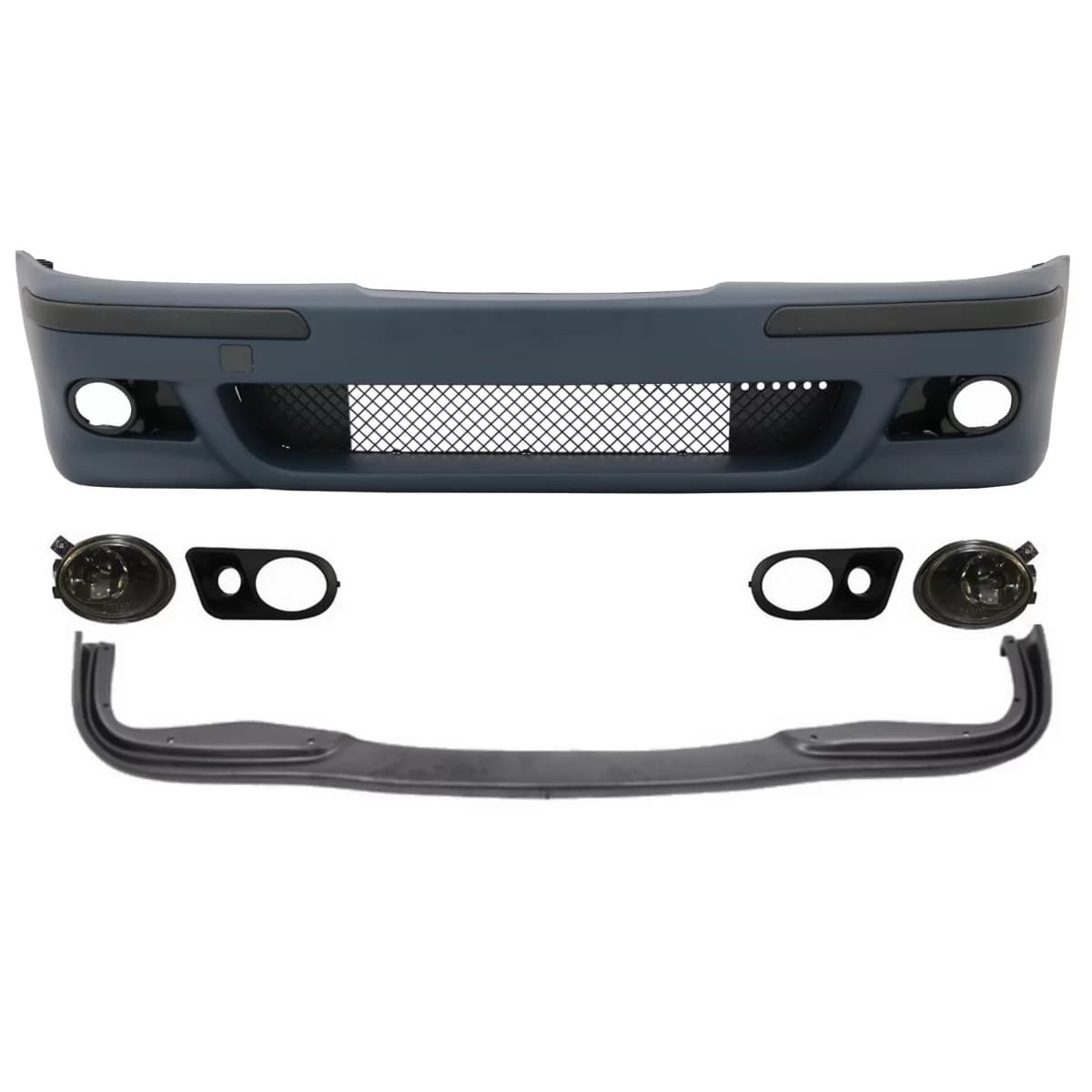 Body Kit Front Bumper Spoiler Fog Lights Smoke Lens Covers suitable for BMW E39 5 Series 95-03 M5 Design