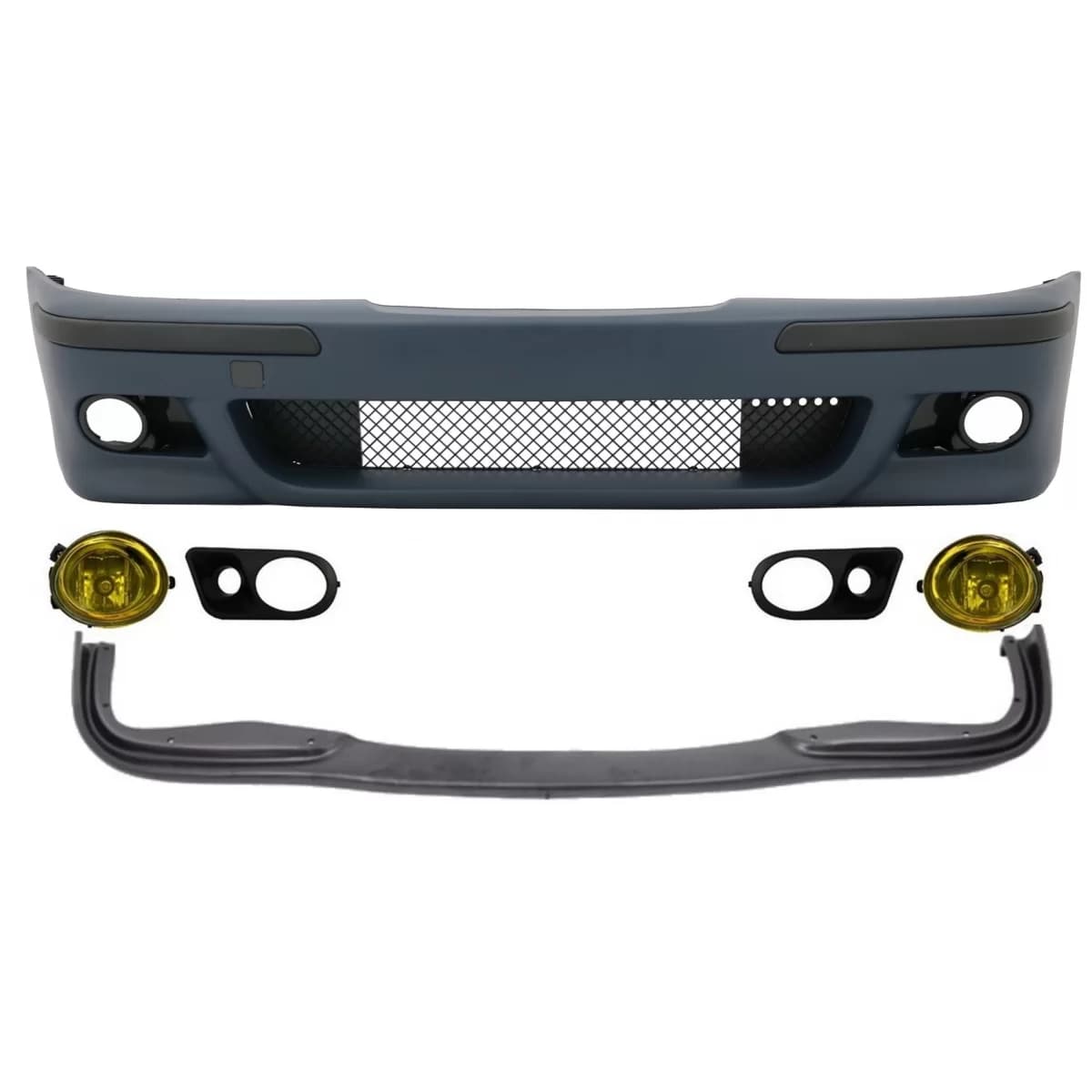 Body Kit Front Bumper Spoiler Fog Lights Yellow Covers suitable for BMW E39 5 Series 95-03 M5 Design