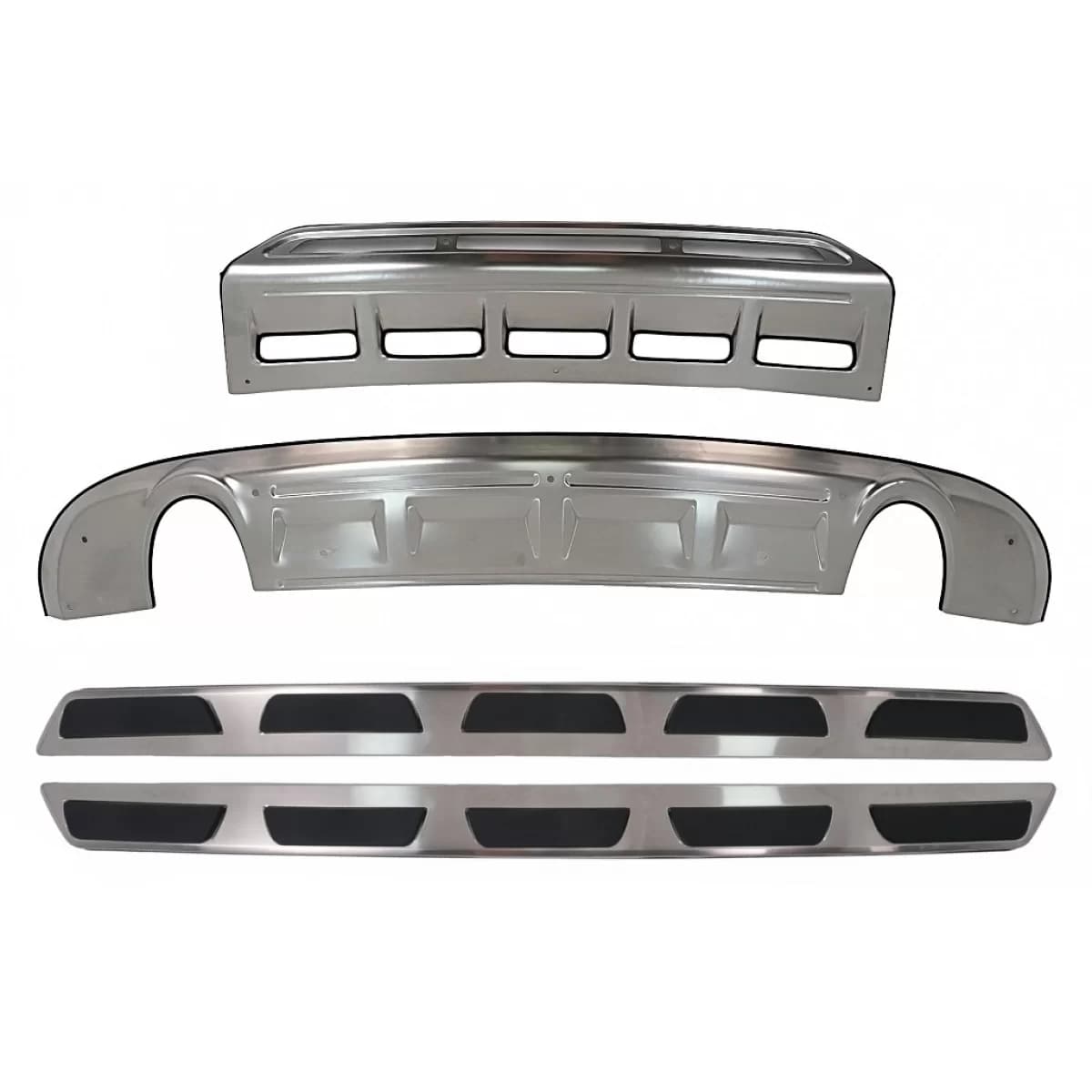 Skid Plates Off Road Running boards Side Steps suitable for Audi Q5 8R Facelift (2013-2016) OEM Design