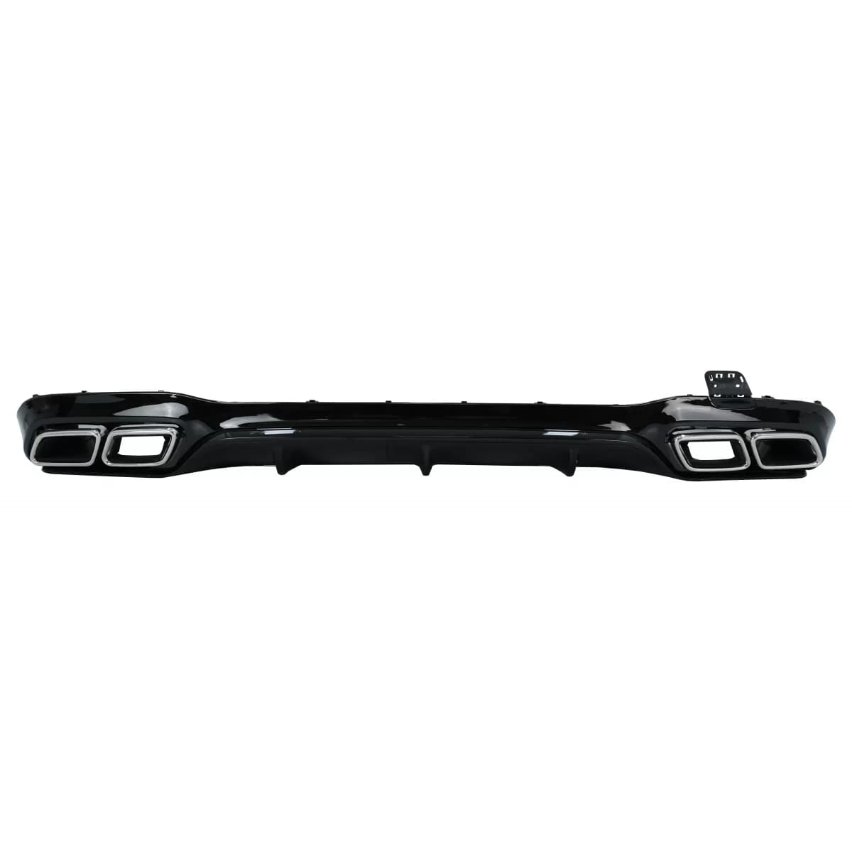 Rear Bumper Air Diffuser with Exhaust Muffler Tips Chrome suitable for Mercedes E-Class W213 Sport Line (2016-2019) E63 Design