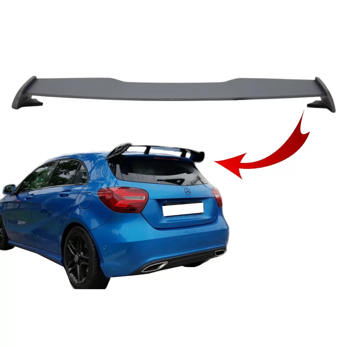Roof Boot Lid Spoiler suitable for MERCEDES A-Class W176 (2012-2018) A45 Design Primer