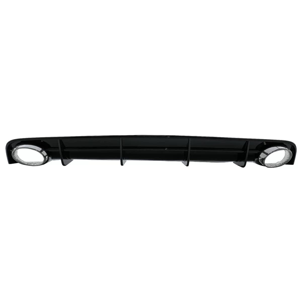Rear Bumper Valance Diffuser and Exhaust Tips suitable for Audi A6 4G Facelift (2015-2018) RS6 Design only S-Line Bumper