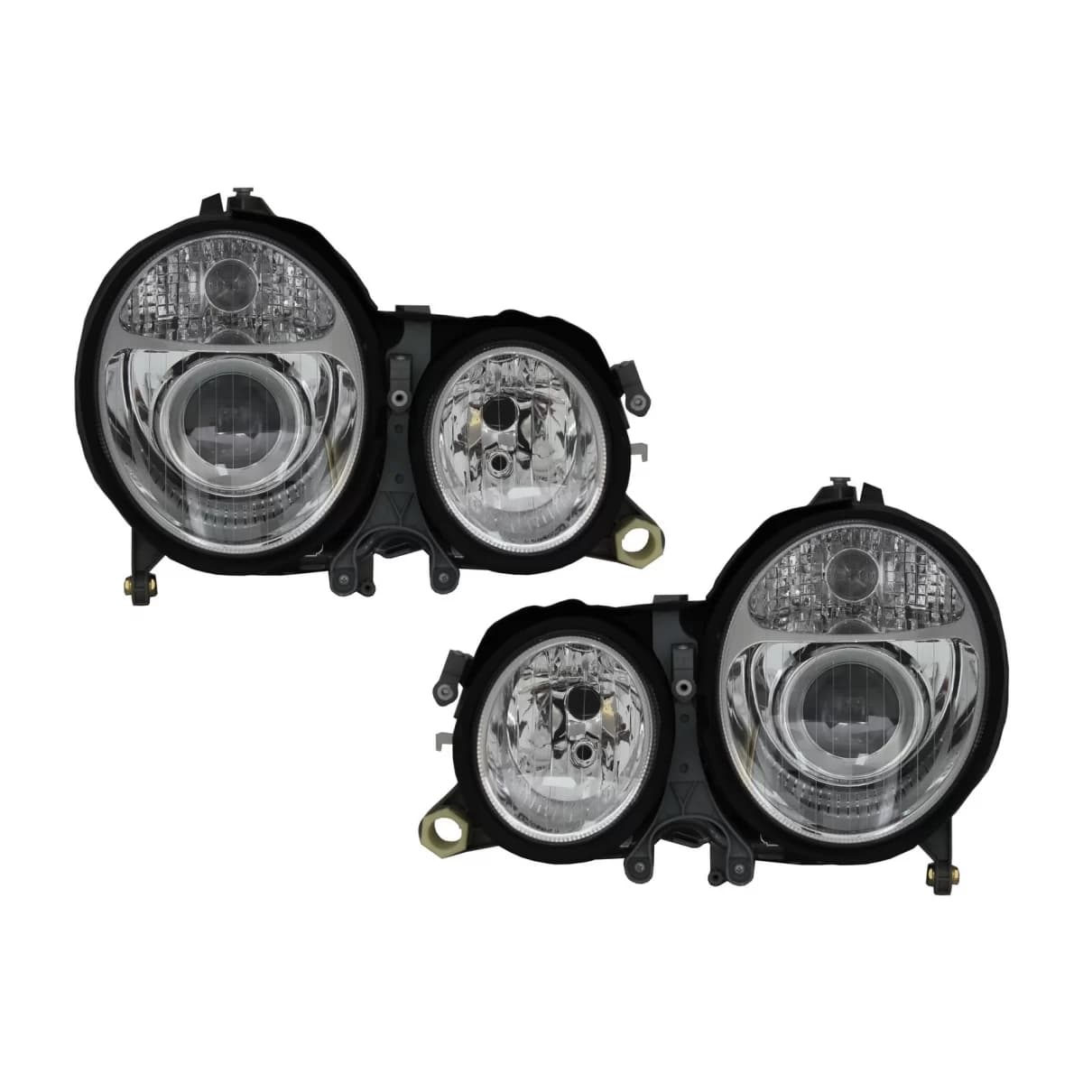 Headlights suitable for Mercedes E-Class W210 (1999-2002) Chrome Facelift Design