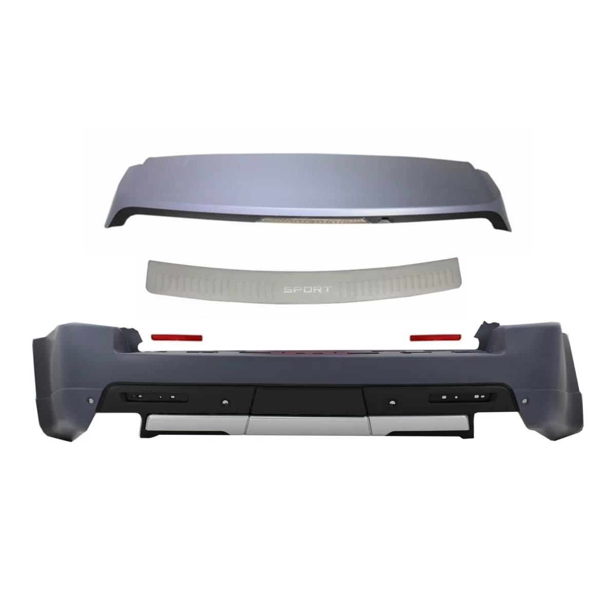 Rear Bumper with Foot Plate and Roof Spoiler suitable for Land Range Rover Sport L320 (2005-2009) Autobiography Design