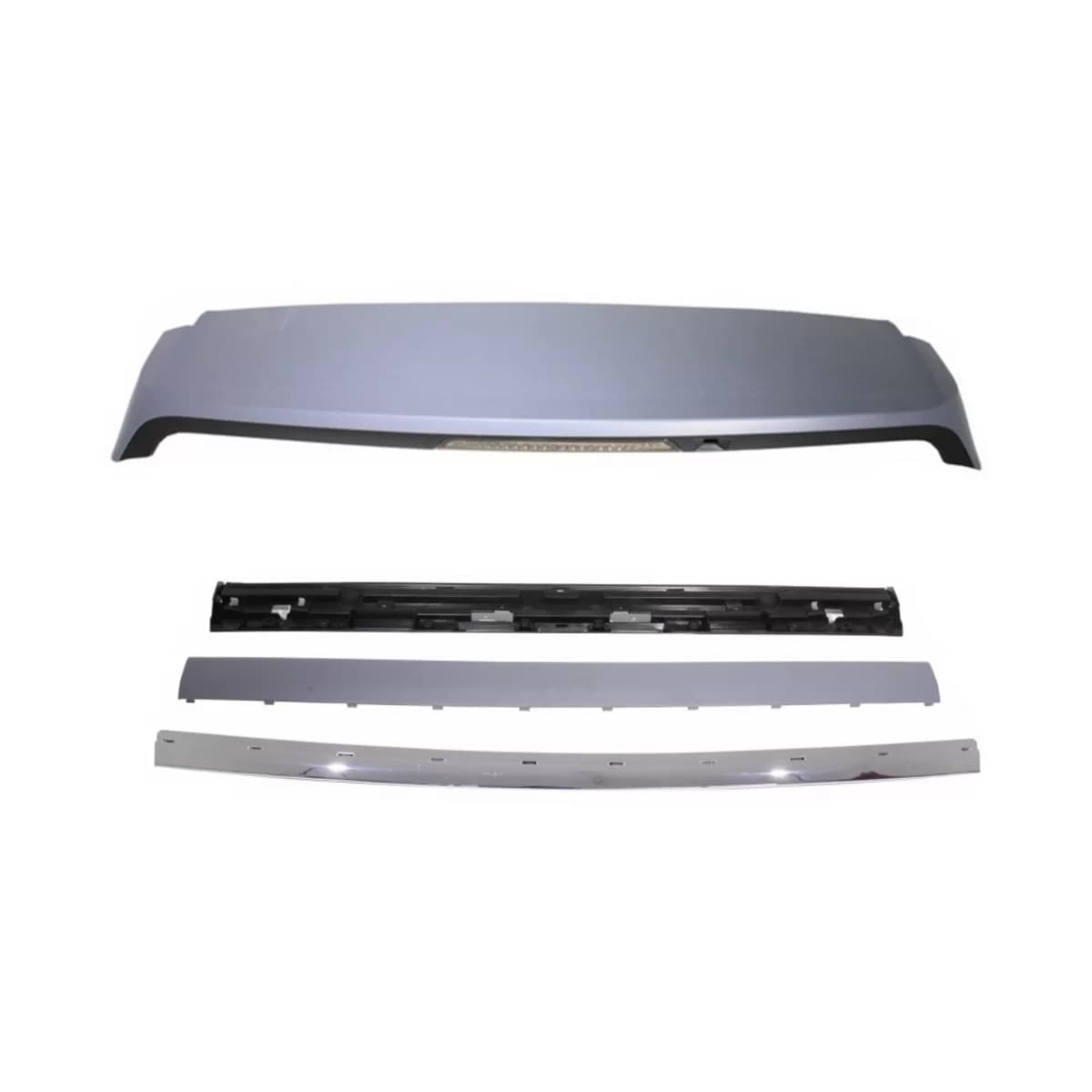 Roof Spoiler with Kit Rear Trunk Tailgate Chrome suitable for Range ROVER Sport L320 (2005-2009) Autobiography Design