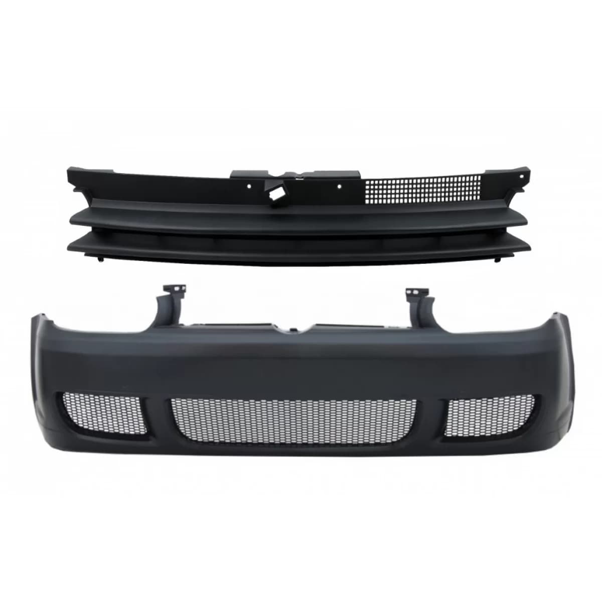 Front Bumper with Badgeless Front Grille suitable for VW Golf IV 4 MK4 (1997-2004) R32 Look