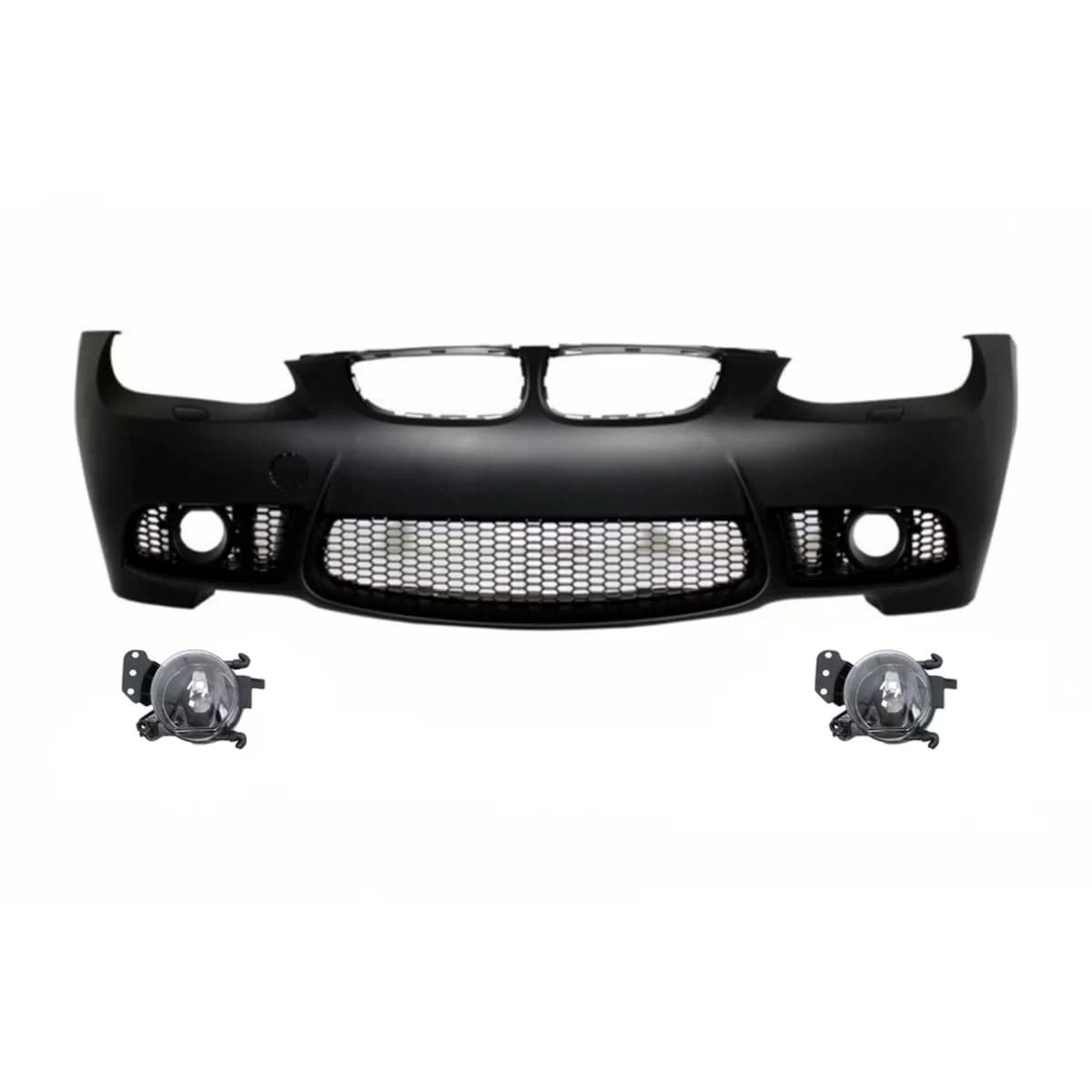 Front Bumper with Fog Light Projectors suitable for BMW 3 Series E92 Coupe E93 Cabrio (2006-2009) M3 Look Without PDC