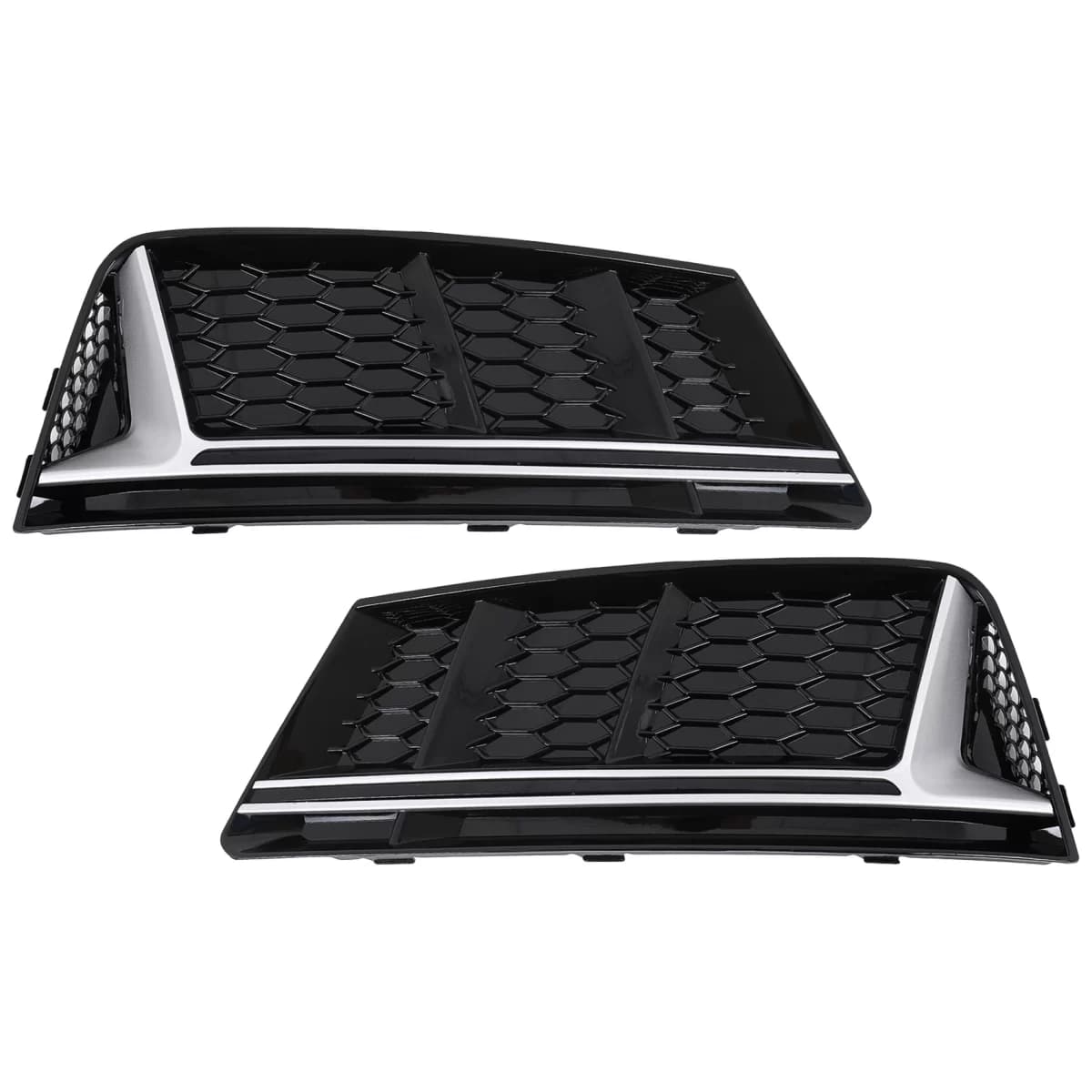 Bumper Lower Grille Covers Side Grilles suitable for Audi A4 B9 Sedan Avant (2016-2018) RS4 Design