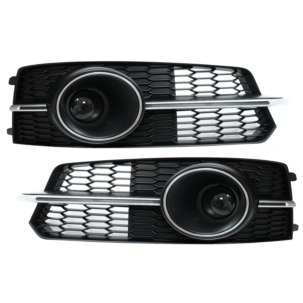 Bumper Lower Grille ACC Covers Side Grilles suitable for Audi A6 C7 4G S Line Facelift (2015-2018) Chrome Edition