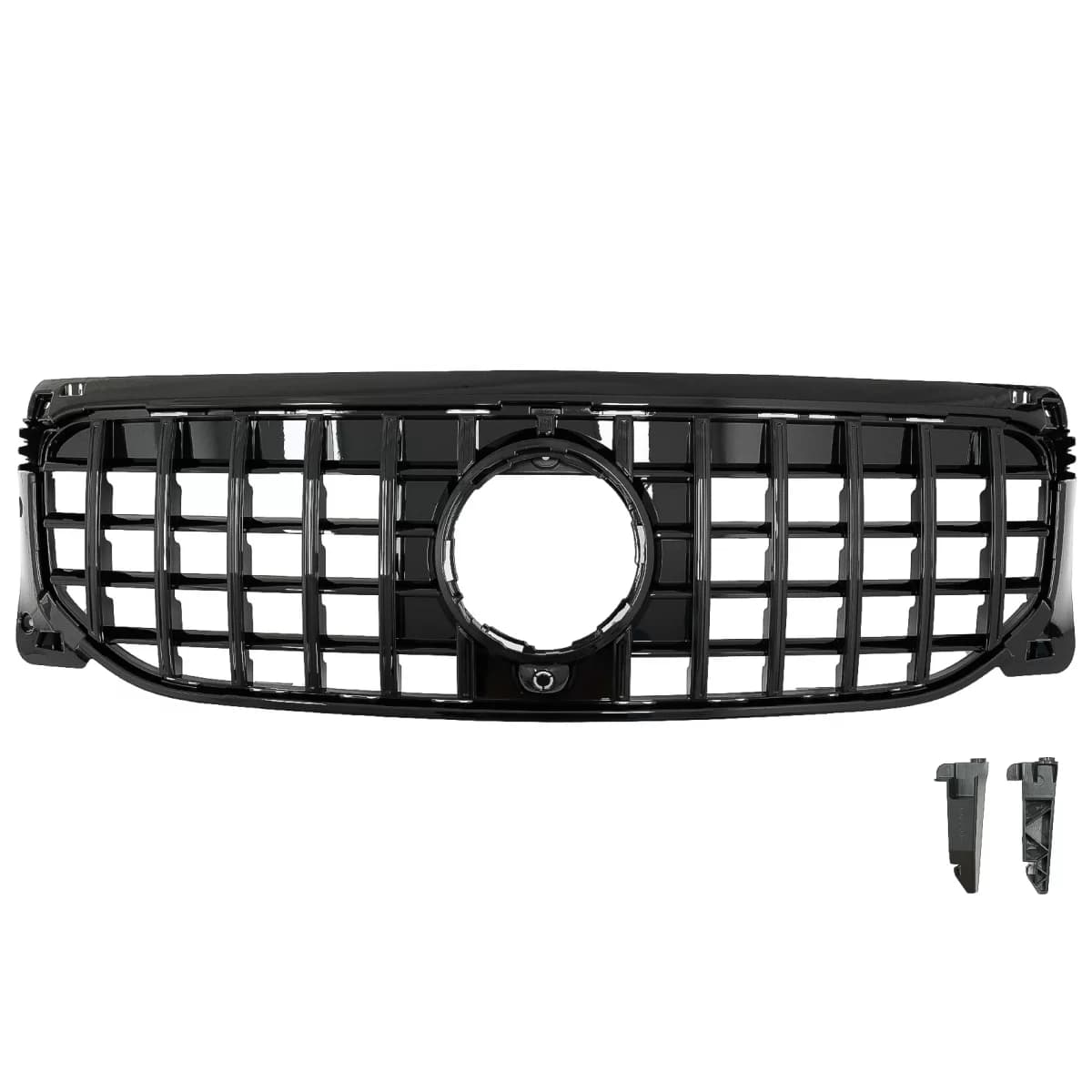 Front Grille suitable for Mercedes GLB-Class X247 (2019-2023) GT-R Panamericana Design Piano Black