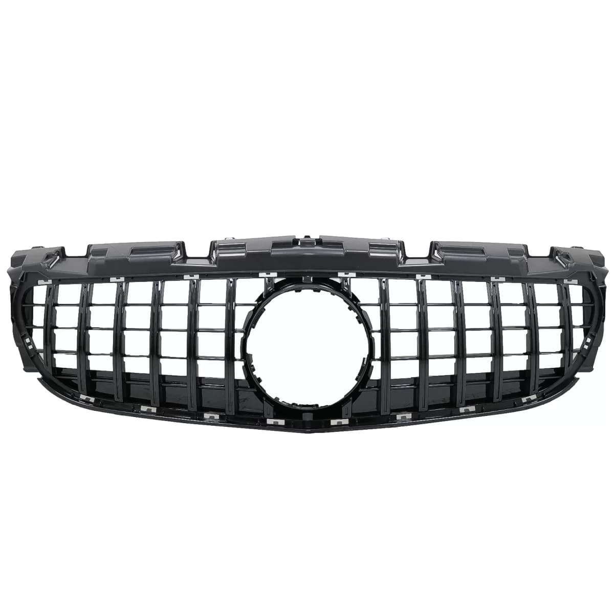 Front Grille suitable for Mercedes SLC-Class R172 Facelift (2016-2019) GT-R Panamericana Design Piano Black