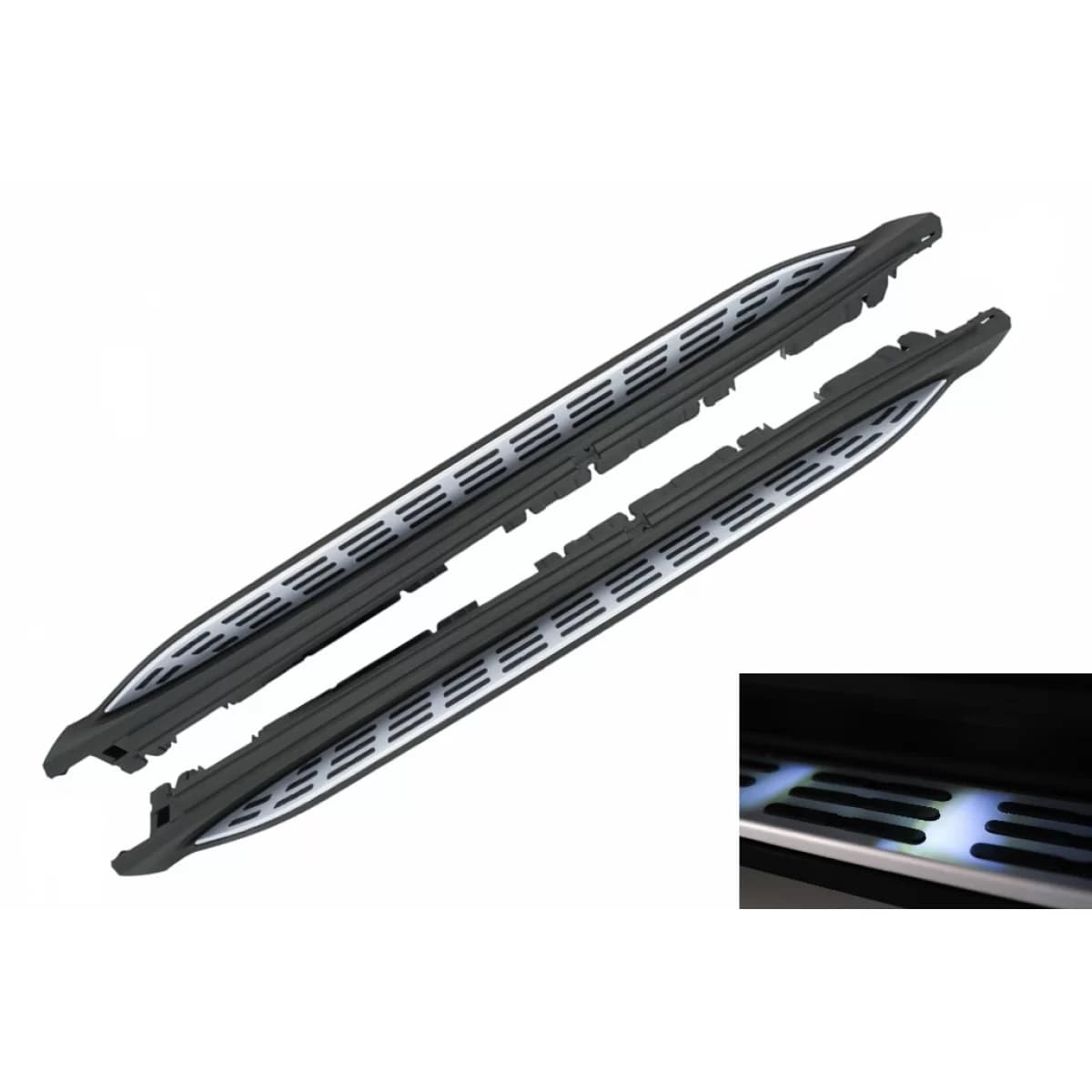 Running Boards Side Steps suitable for Mercedes GLS SUV X167 (2020-up) with LED Courtesy Light