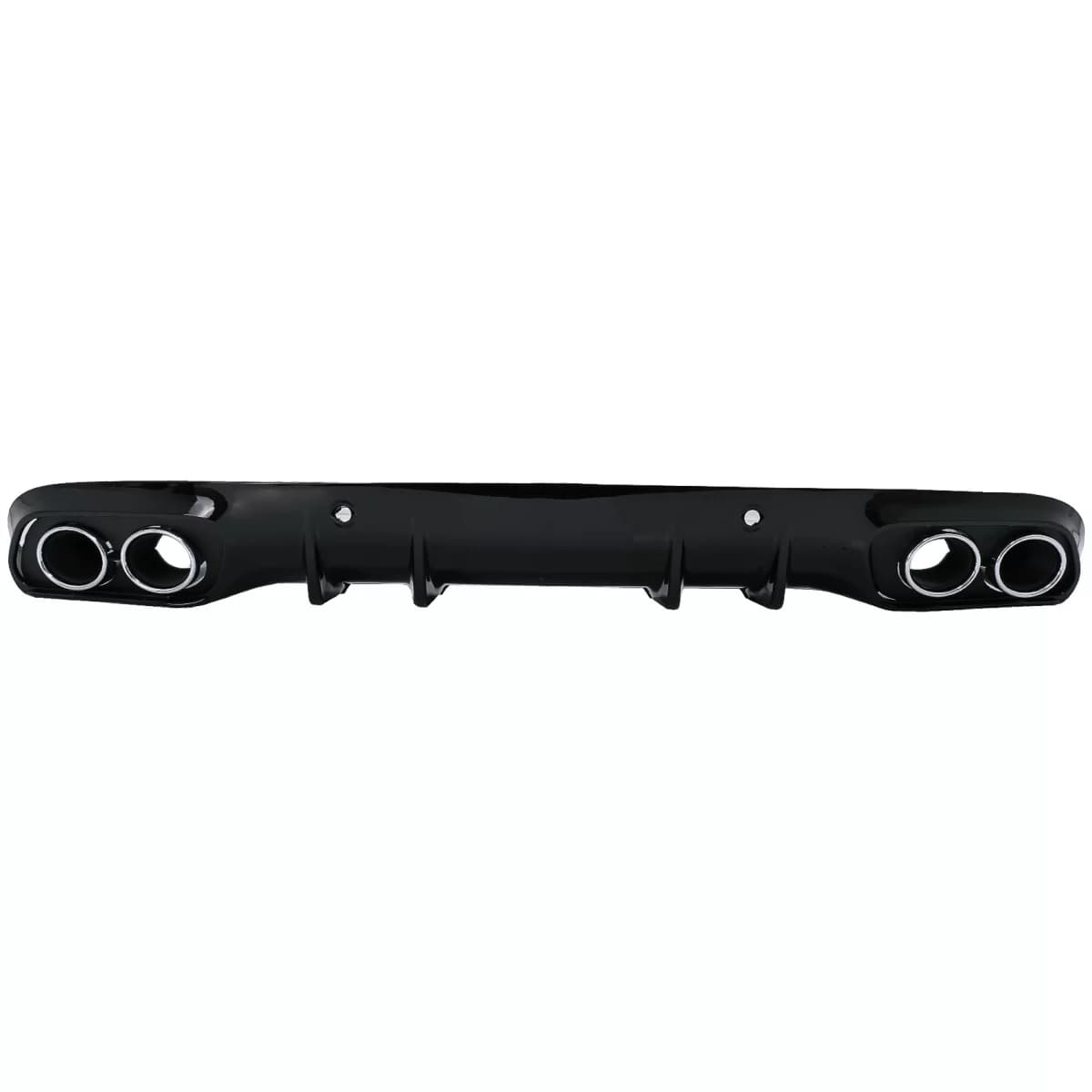 Rear Bumper Valance Diffuser Double Outlet with Exhaust Tips suitable for Mercedes C-Class C205 A205 Coupe Cabriolet (2014-2019) C43 Design