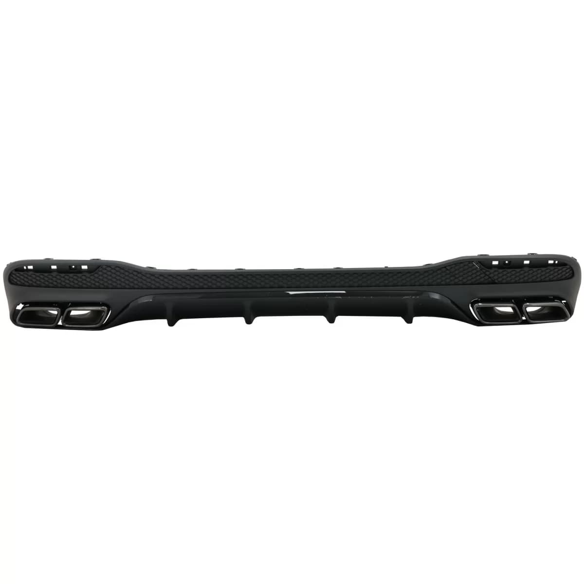 Rear Diffuser with Exhaust Muffler Tips suitable for Mercedes GLE W166 SUV Sport Line (2015-2018) Night Package