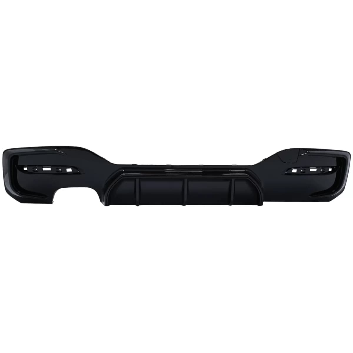 Rear Bumper Spoiler Valance Diffuser Left Double Outlet suitable for BMW 1 Series F20 F21 LCI (2015-2019) Piano Black