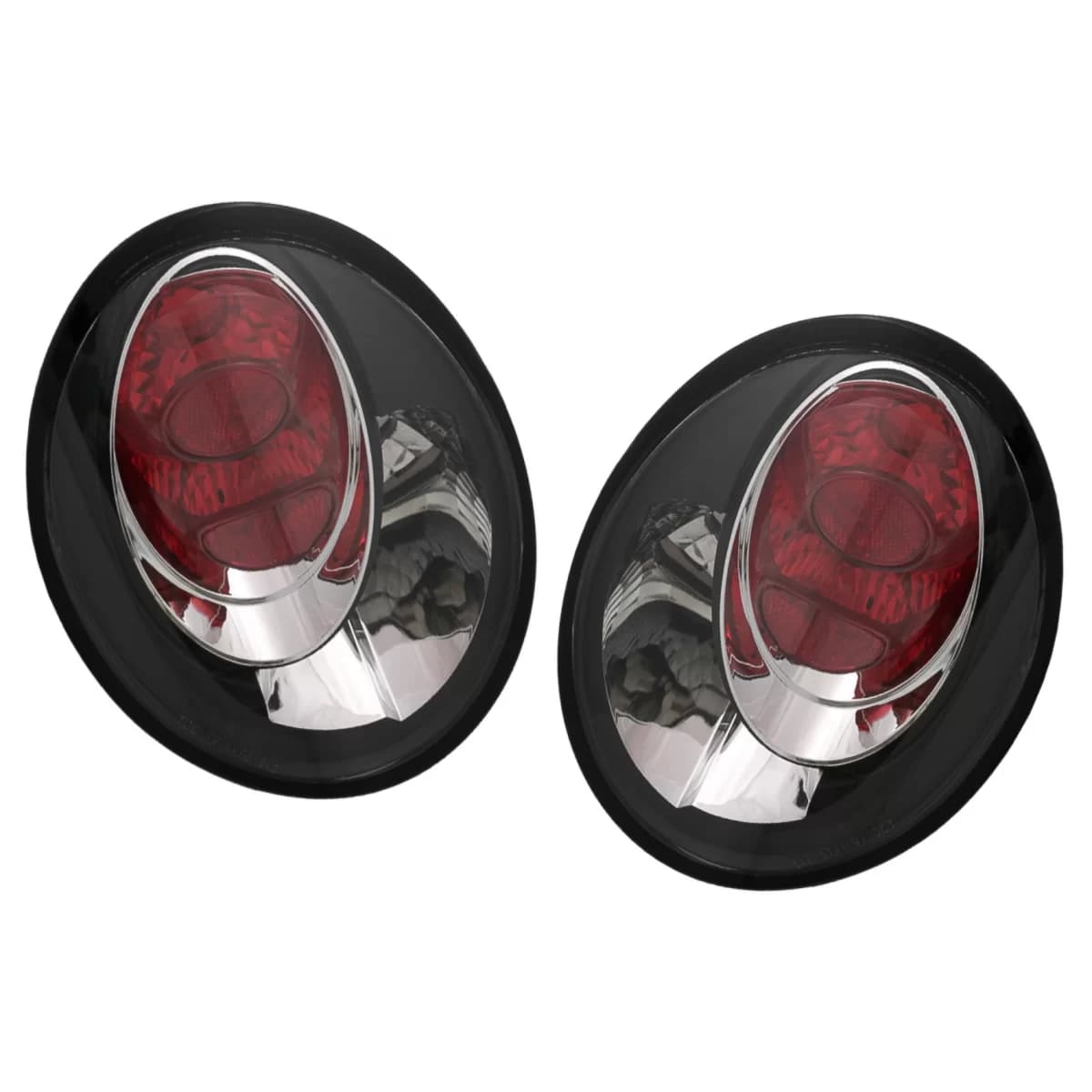 Taillights suitable for VW New Beetle HatchBack Cabrio (10.1998-05.2005) Black Housing Clear Lens
