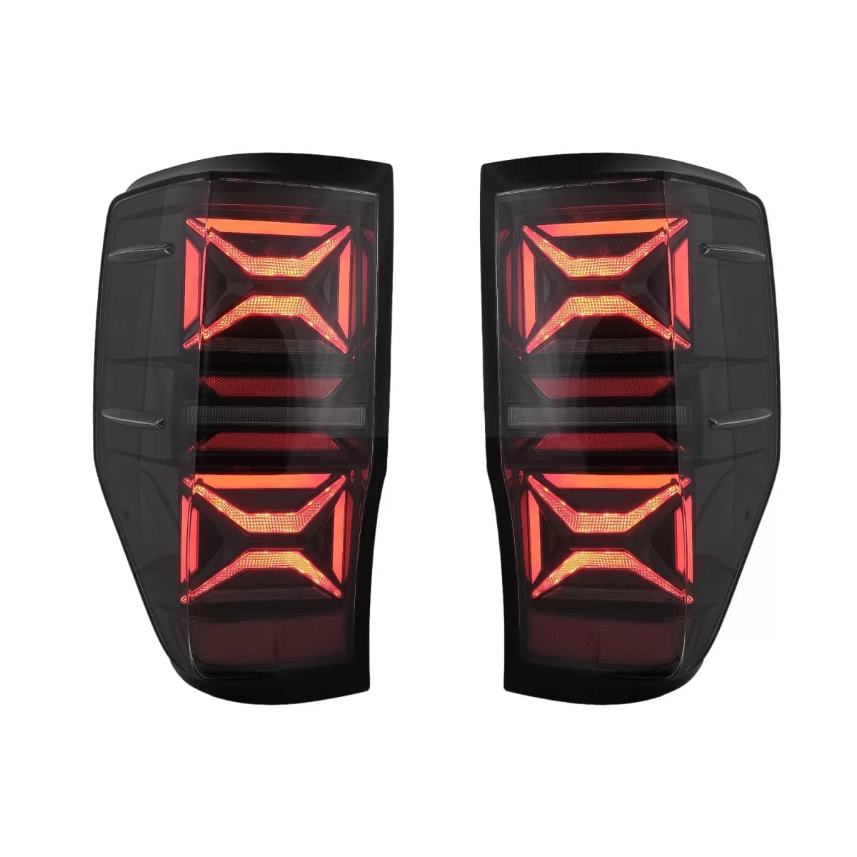 LED Taillights suitable for Ford Ranger (2012-2018) Smoke with Sequential Dynamic Turning Lights