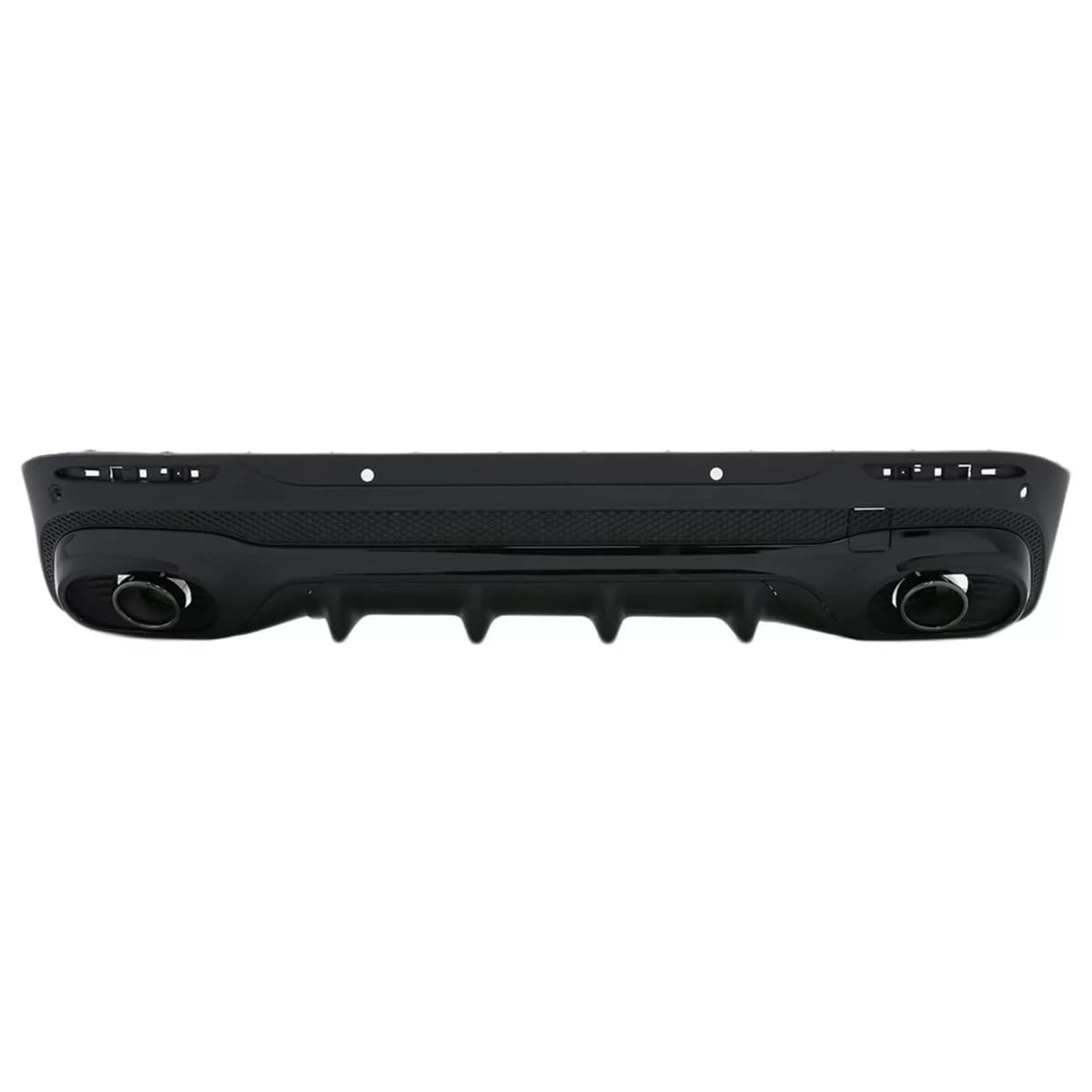 Rear Diffuser with Black Exhaust Tips suitable for Mercedes GLB X247 SUV (2020-up) GLB 35 Design Night Package