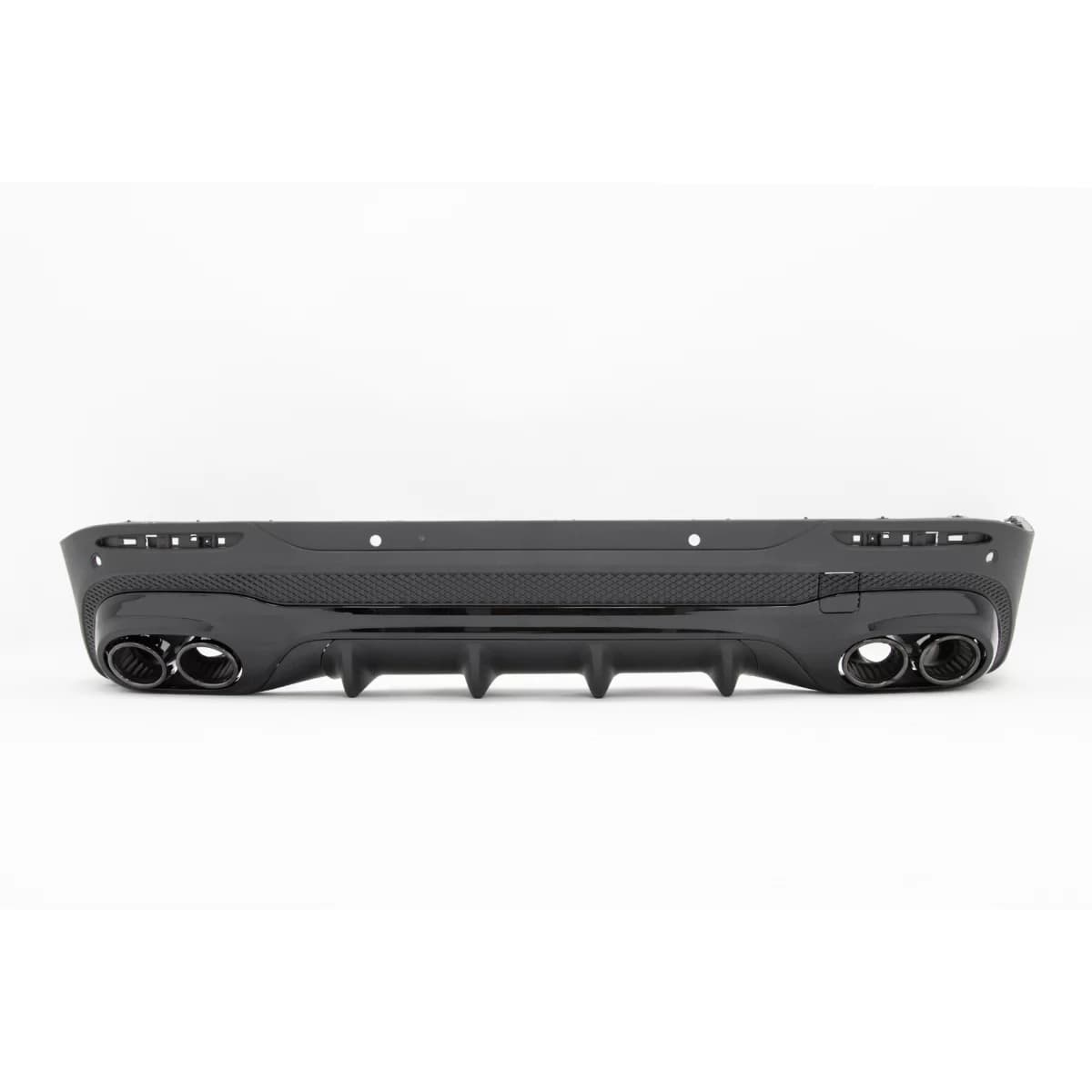 Rear Diffuser with Black Exhaust Tips suitable for Mercedes GLB X247 SUV (2020-up) 45 S Design Night Package