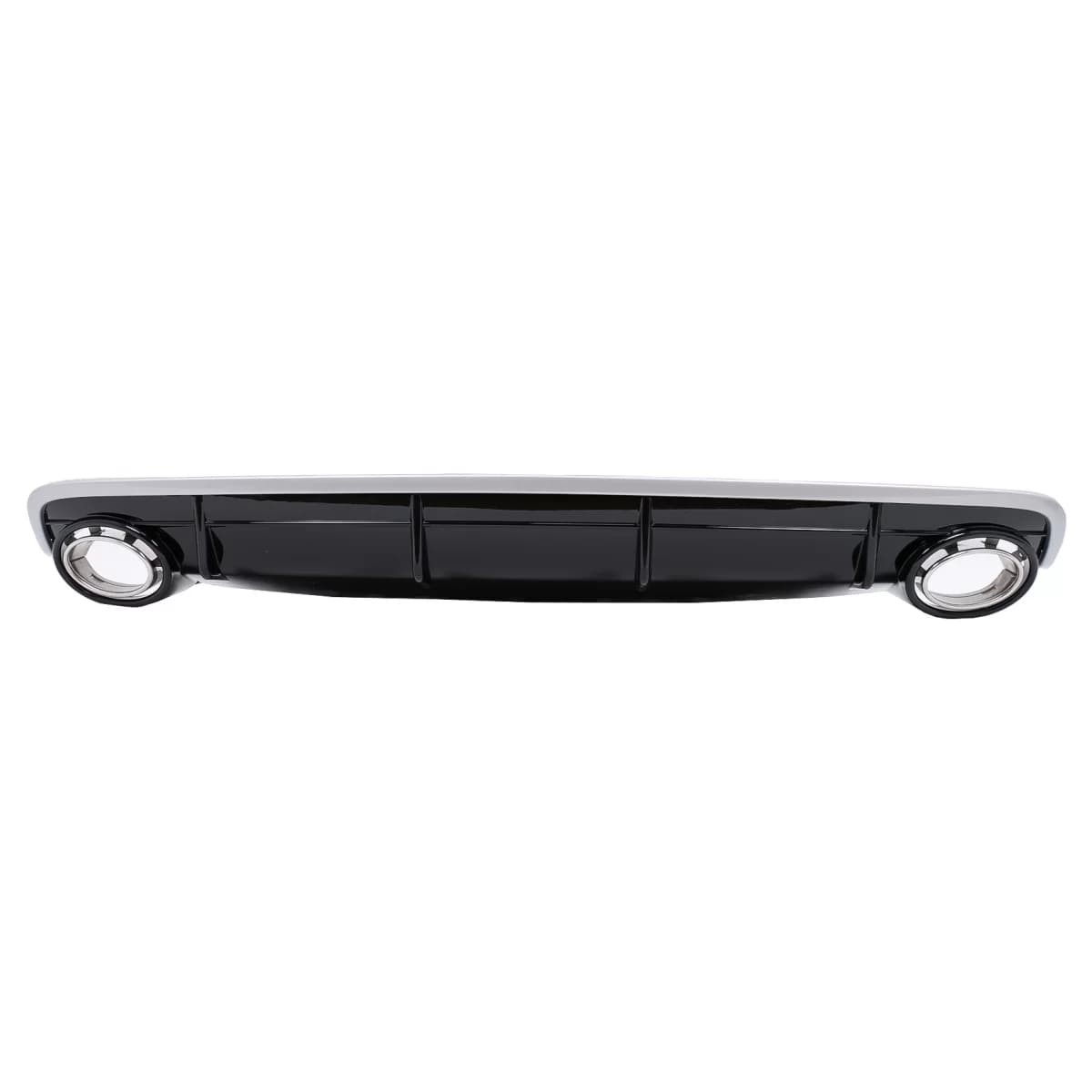 Rear Bumper Valance Diffuser Double Outlet suitable for Audi Q7 SUV 4M (2015-2019) S-Line Bumper