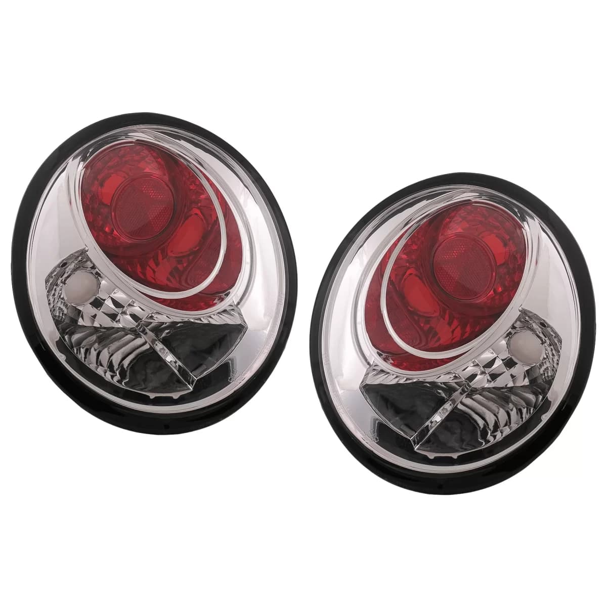 Chrome Taillights suitable for VW New Beetle HatchBack Cabrio (10.1998-05.2005)