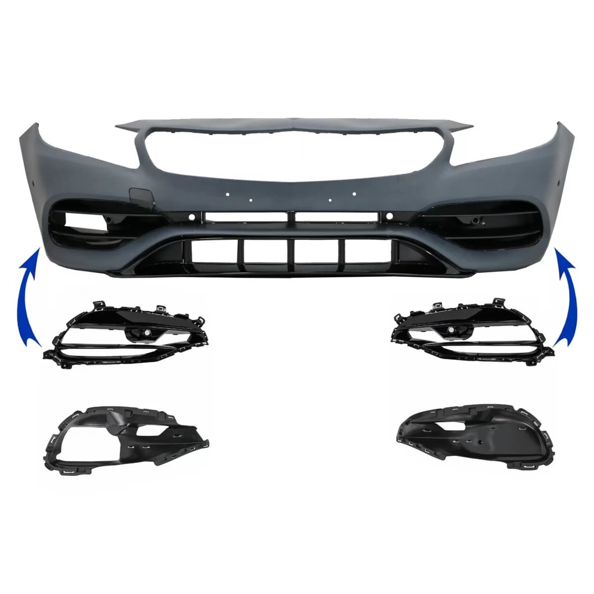 Side Grilles Cover Frames suitable for Mercedes A Class W176 (2012-2018) Facelift A45 Design