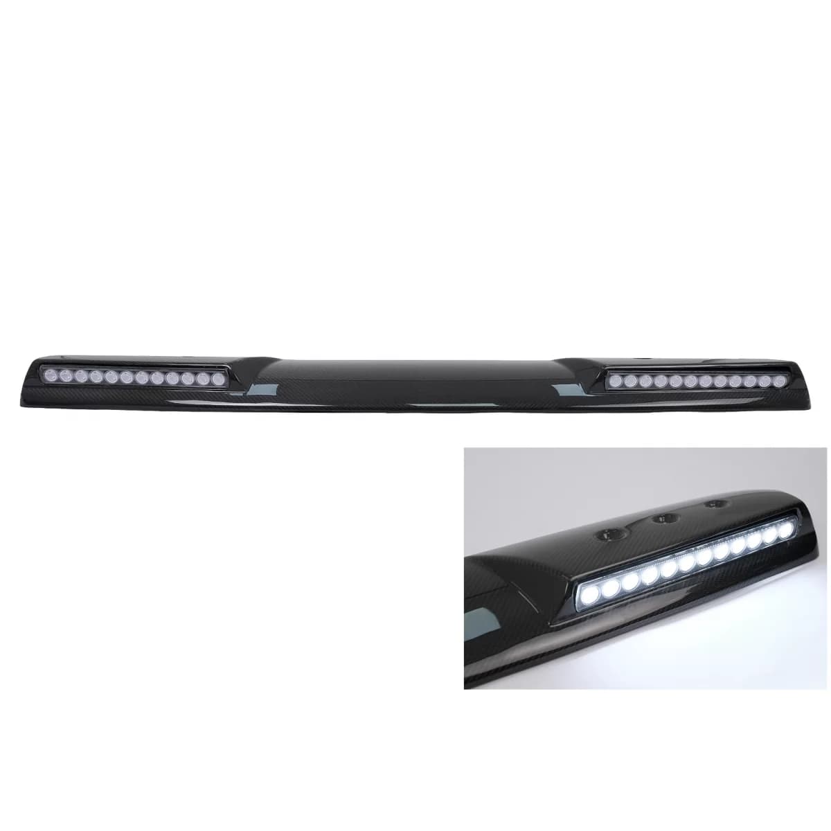 Front Roof Spoiler suitable for Mercedes G Class Facelift W463 W464 (2018-2022) Dry Carbon