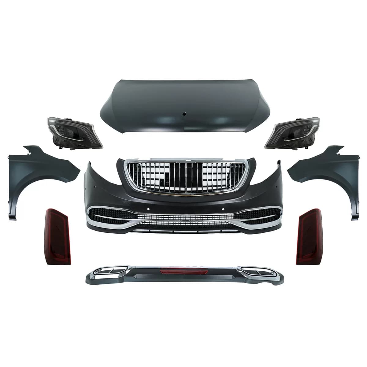 Complete Body Kit suitable for Mercedes Vito Viano W639 Facelift (2010-2014)