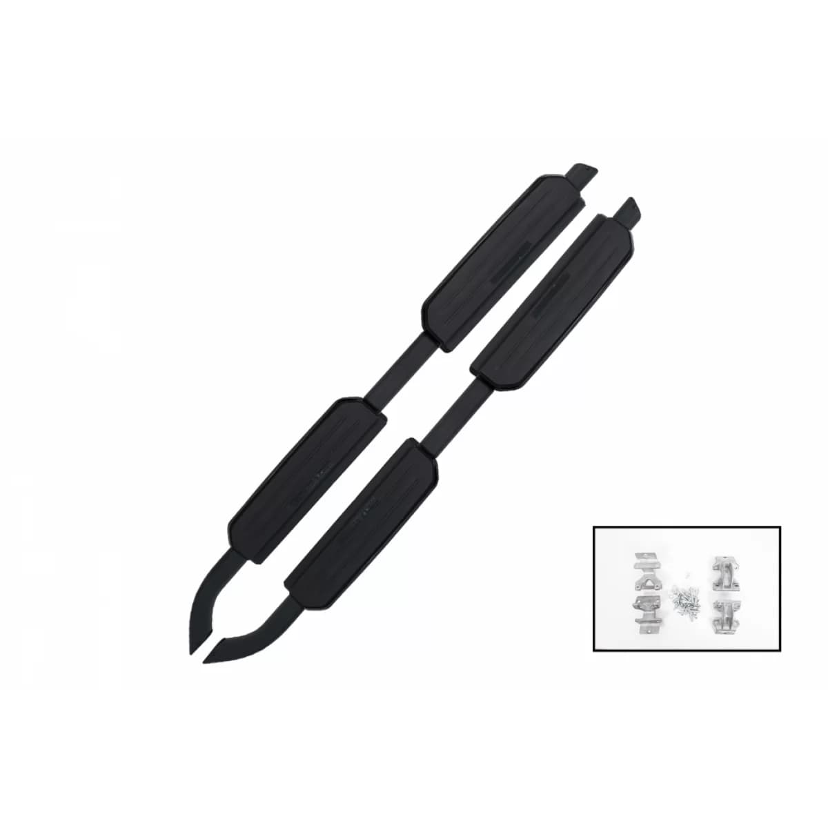 Running Boards Side Steps suitable for Land Rover Defender L663 110 (2020-up) Black Edition