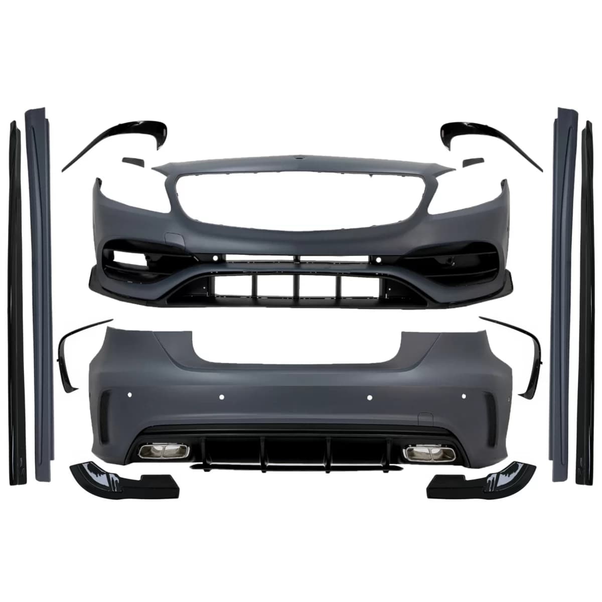 Complete Body Kit suitable for Mercedes A-Class W176 (2012-2018) Facelift Aero A45 Design