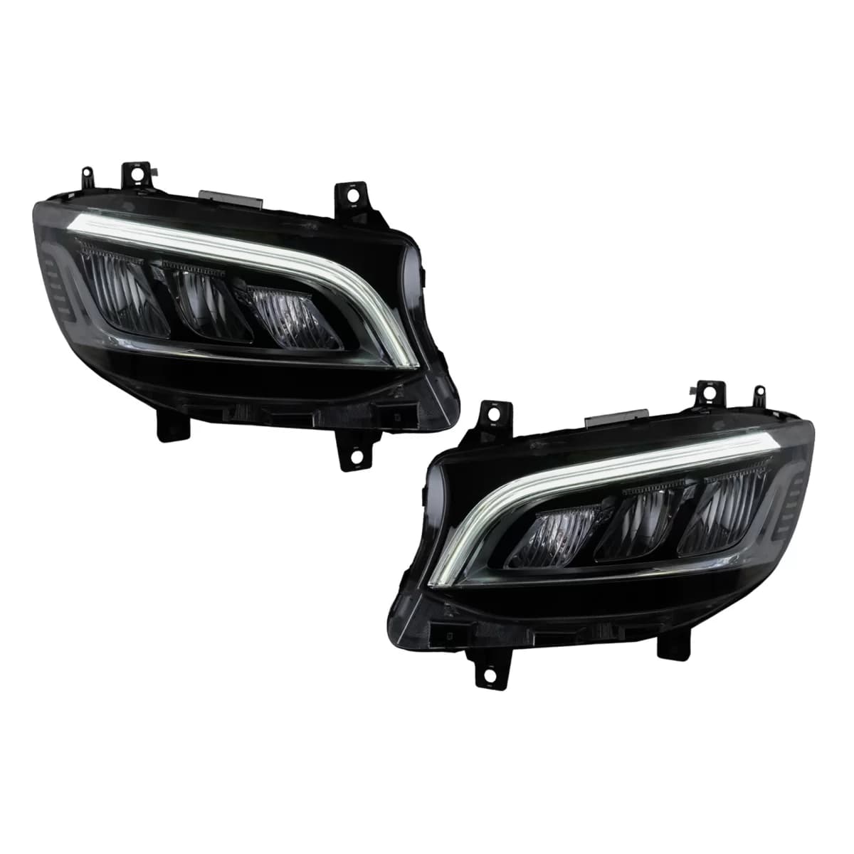 LED Headlights suitable for Mercedes Sprinter III W907 W910 (2019-2027) for Halogen