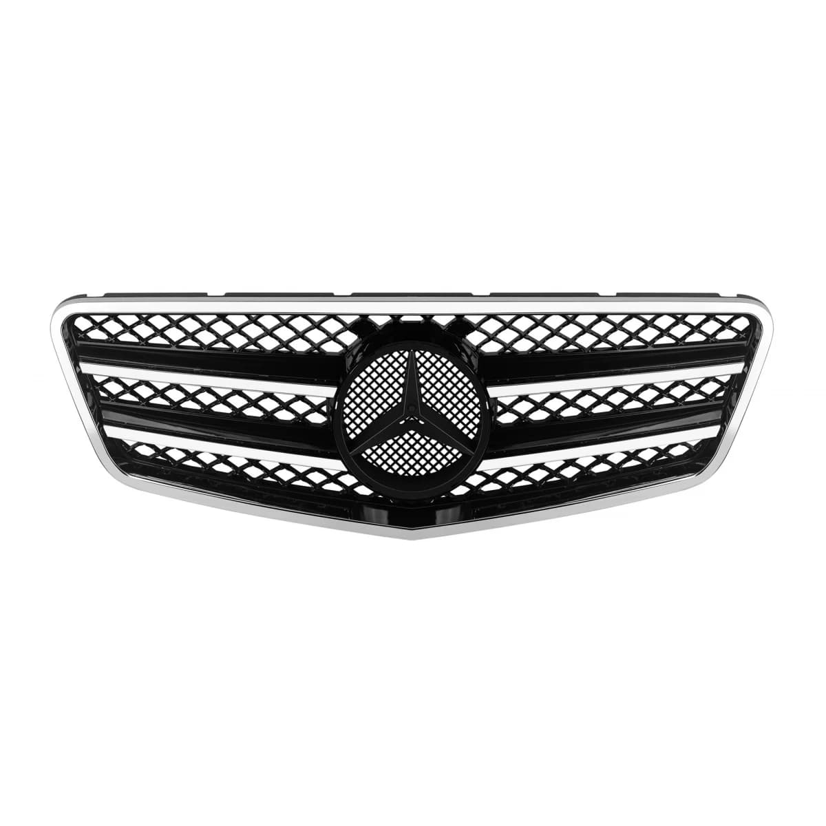 Chrome/black AMG style grille suitable for Mercedes E-Class W212 2009-2013