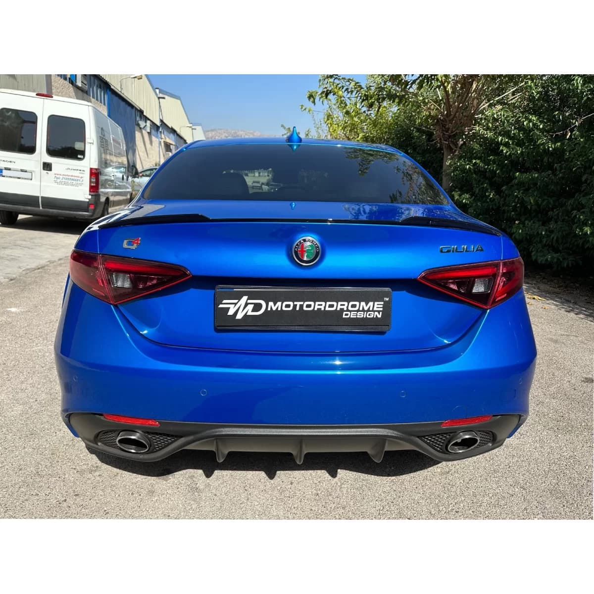 Motordrome Design spoiler suitable for the trunk of Alfa Romeo Giulia after 2016
