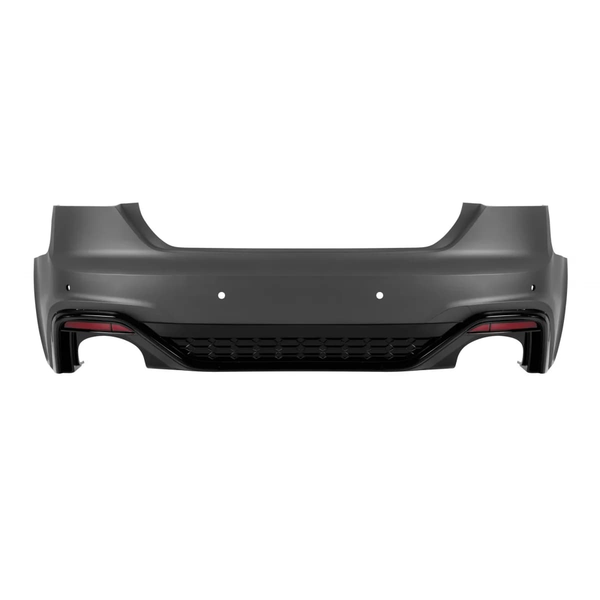 Rear RS5 bumper suitable for Audi A5 Sportback, Coupe, Cabrio 2020-2024 with black exhaust tips