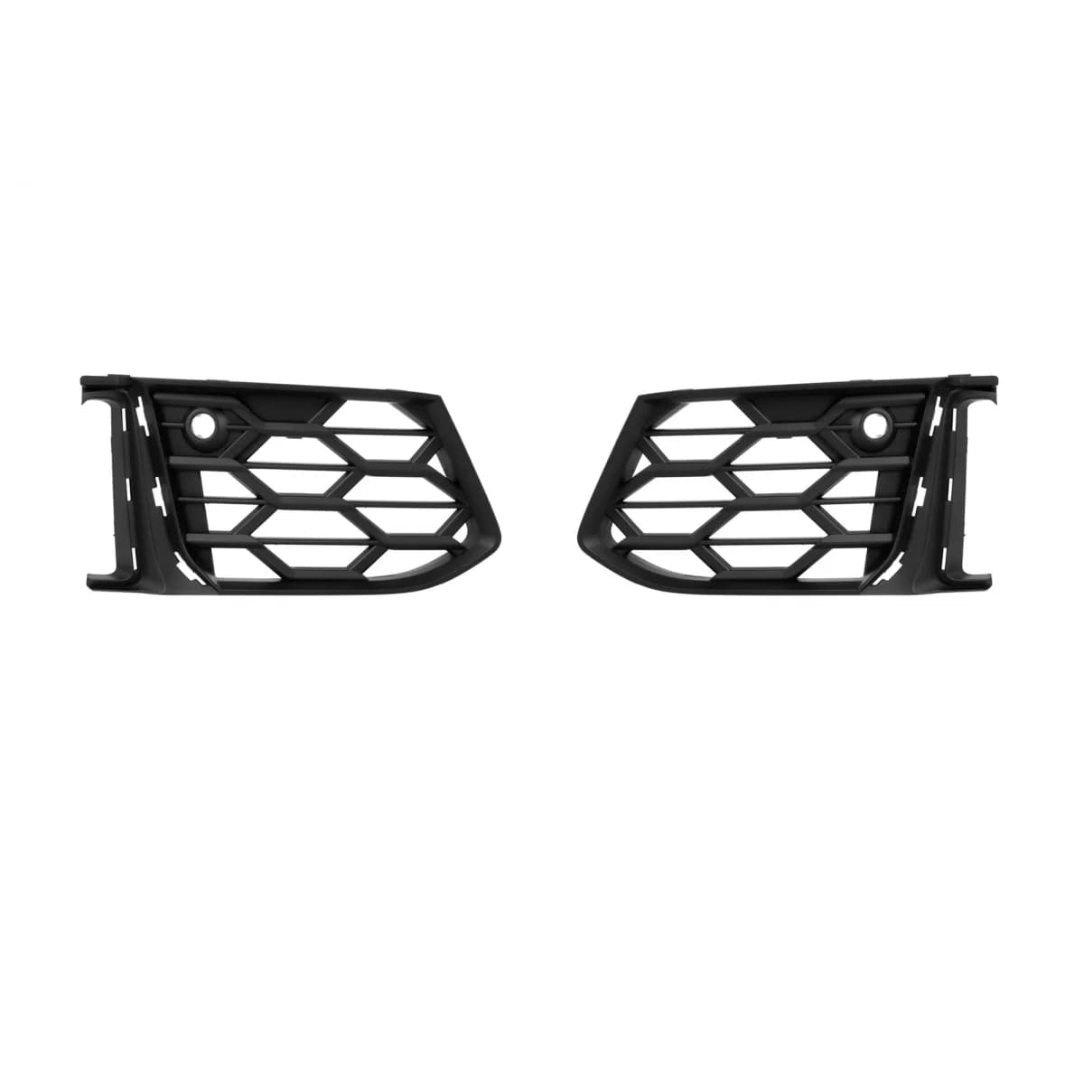 Gloss Black front bumper side grilles suitable for Audi A6 2019-2024