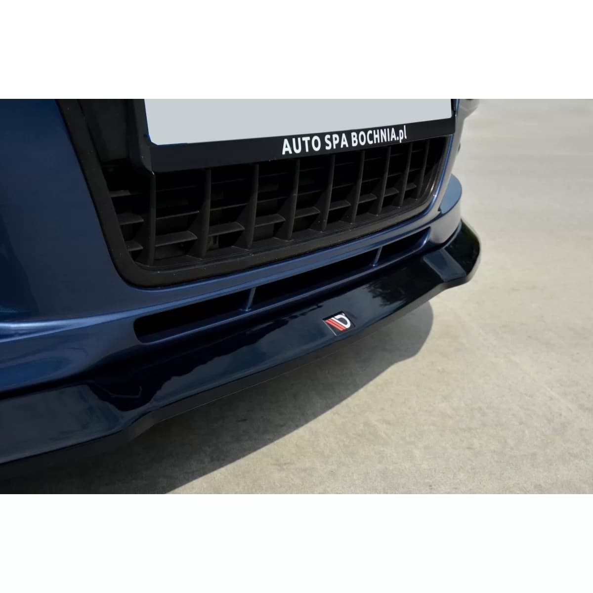 Maxton Design spoiler suitable for front S-Line bumper on Audi A6 C6 2004-2008, black lacquer