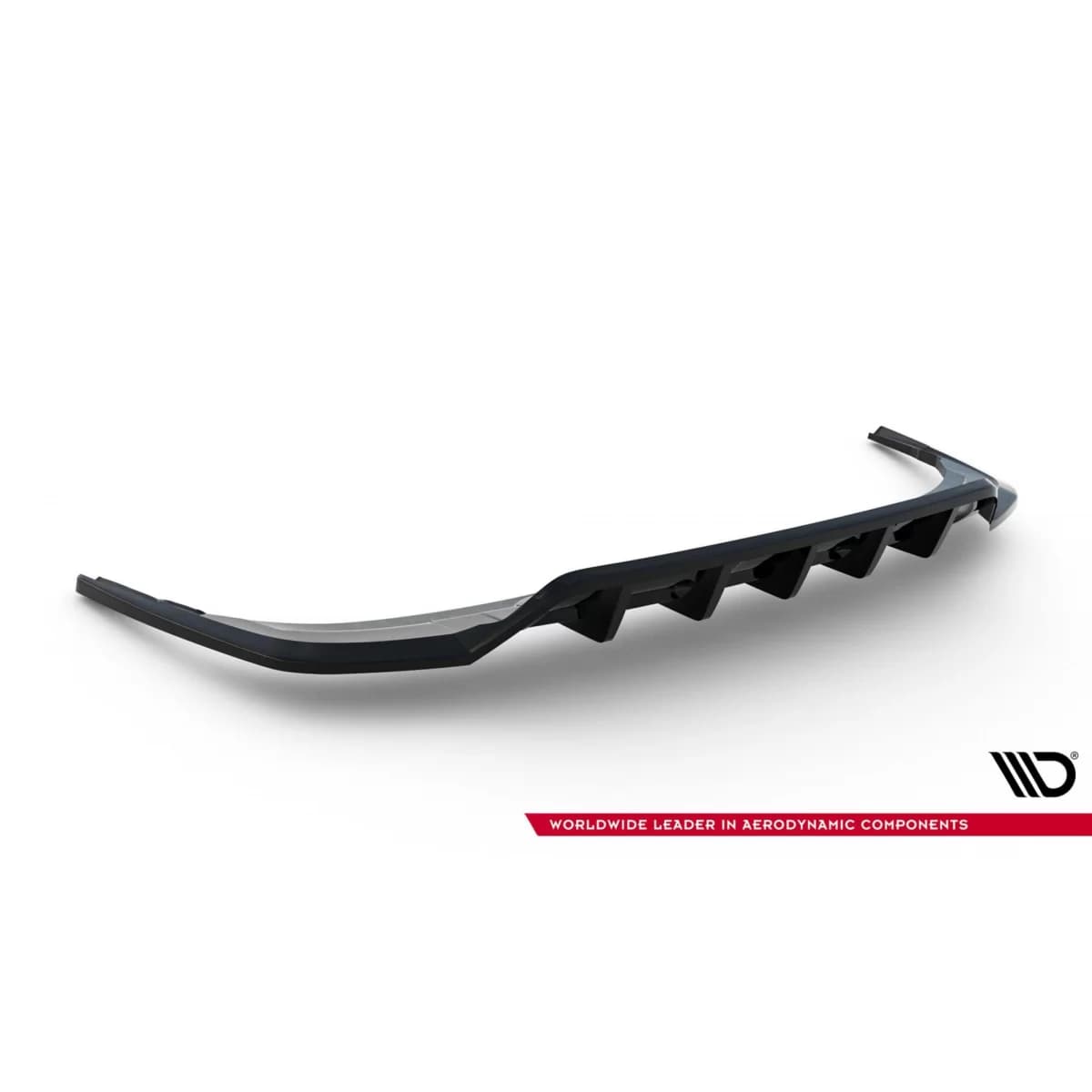 Maxton Design spoiler suitable for rear S-Line bumper on Audi Q7 2019-2023, black lacquer