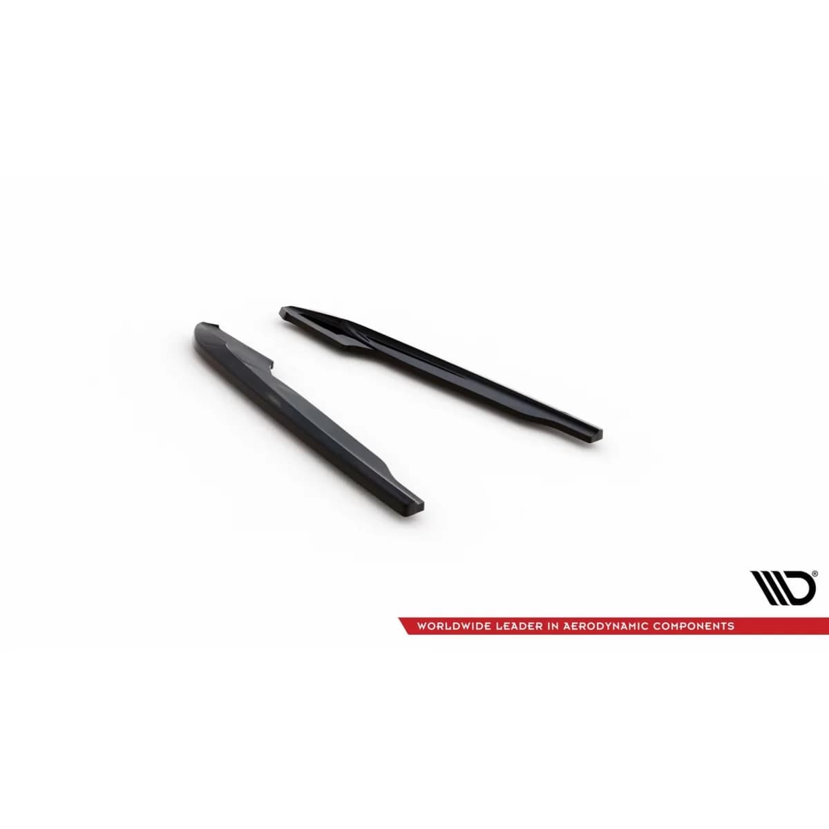 Maxton Design version 2 side extensions suitable for Maxton Design diffuser on Audi S8 D5 2019-2021, black lacquer