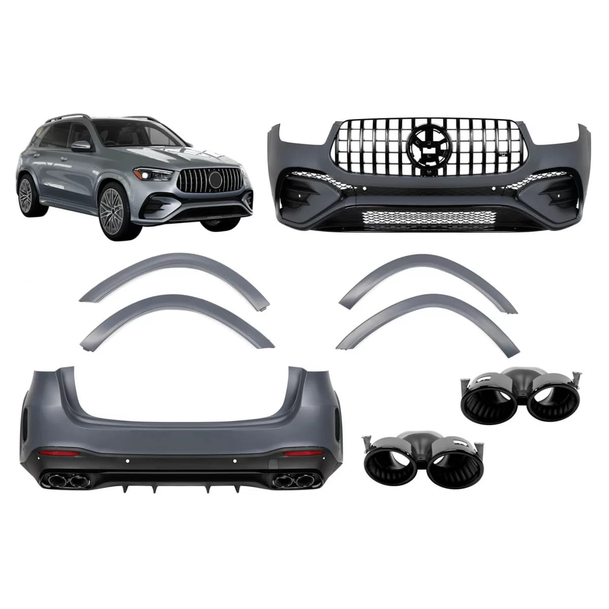 A Design package type GLE53 suitable for Mercedes GLE SUV W167 2020-2023, after 2023